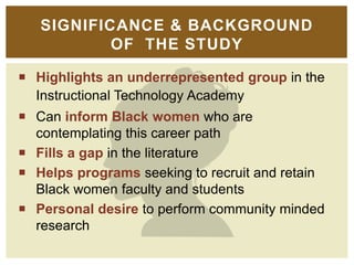 The Lived Experiences of Black Women Faculty in the Instructional ...