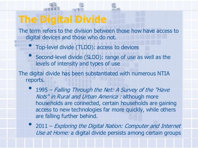 Dissertation digital divide