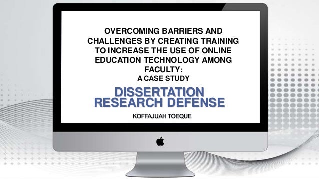 Online dissertation defense