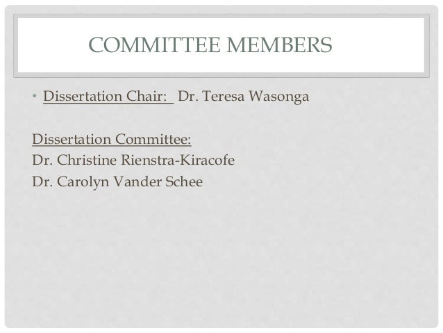 Ask faculty dissertation committee