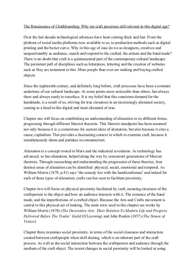 Dissertation first draft