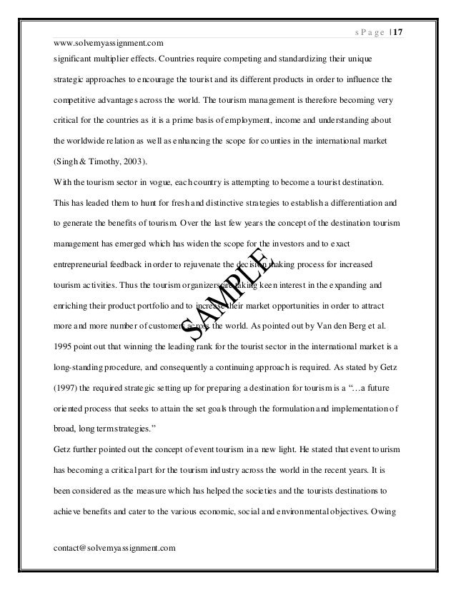 Dissertation dubai tourism