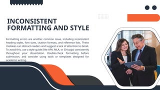 Style Inconsistency Spotlight on Editing: Avoiding Common Dissertation Pitfalls | PPTX
