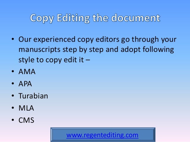 Dissertation copy editor