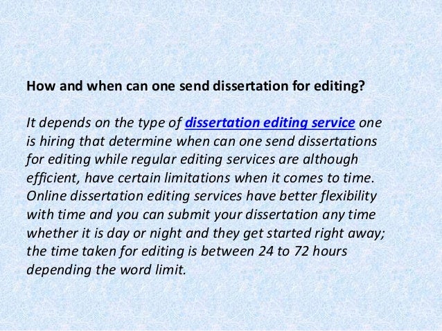 Dissertation editing help qualitative