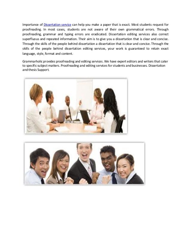 Dissertation editing services