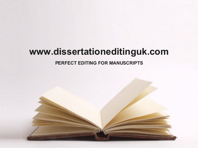 Dissertation edit