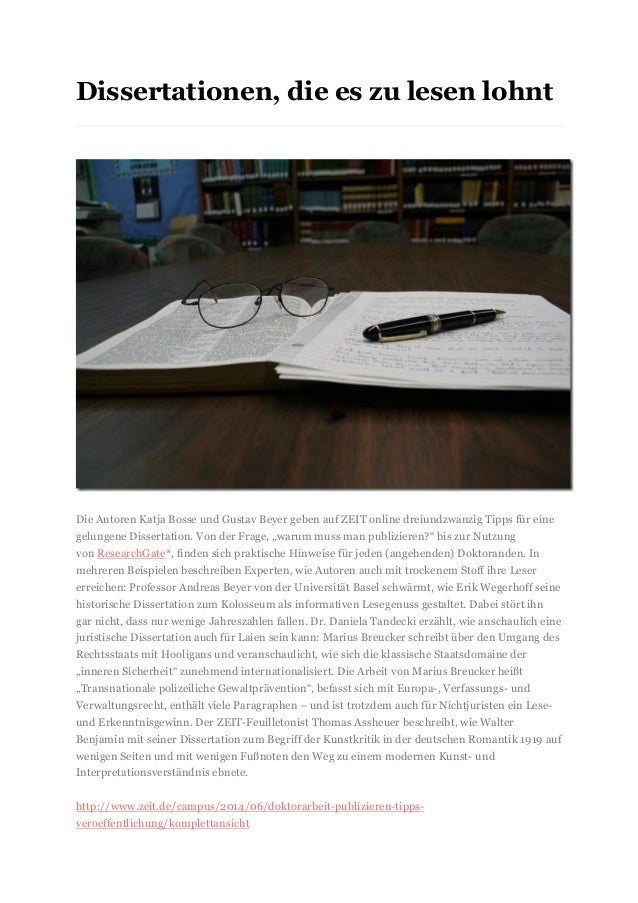 Online dissertation lesen