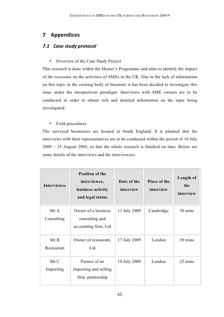 Master thesis sme