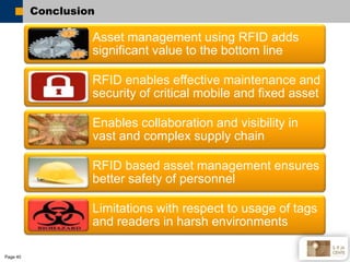 Asset Tracking and Management using RFID for IT/Datacenters and Oil and Gas industry