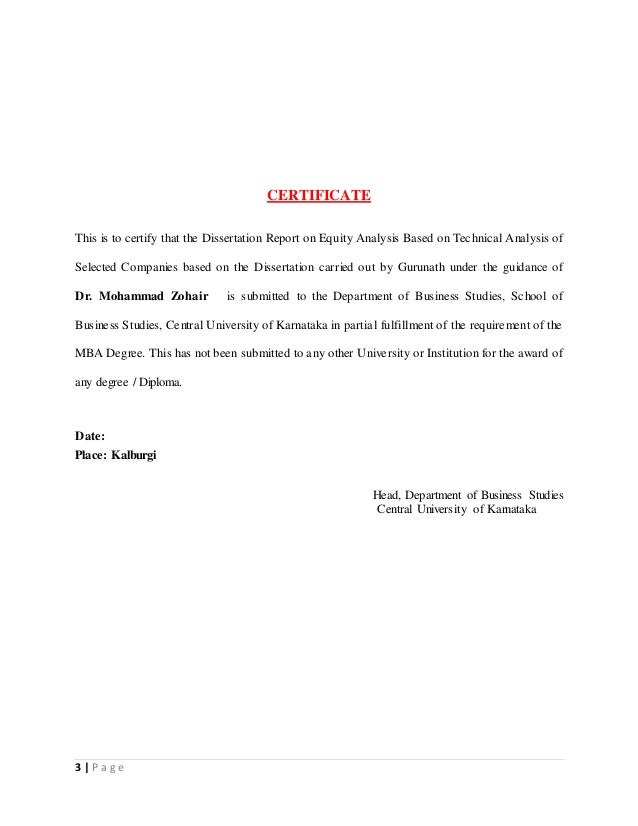 Phd thesis technical analysis