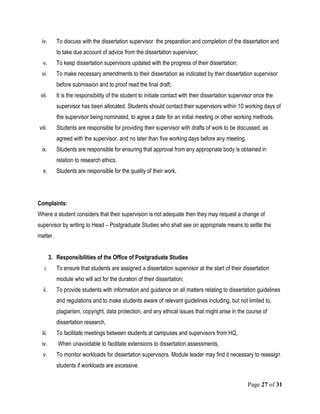Dissertation Rules Dissertation guideline - J.N.Ssekazinga | PDF
