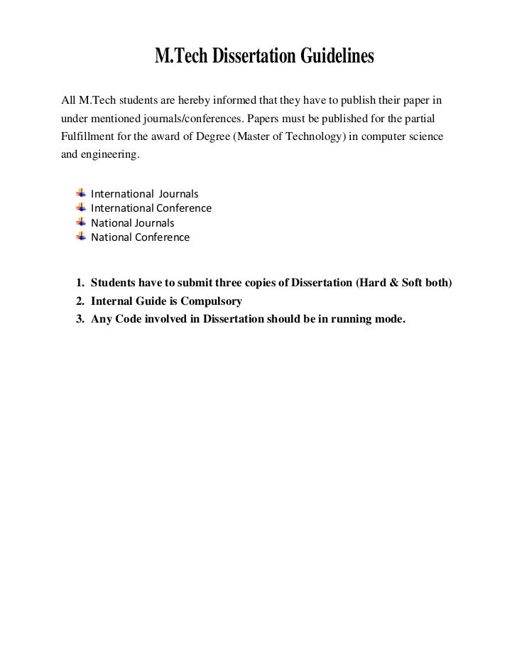 Dissertation recommendations