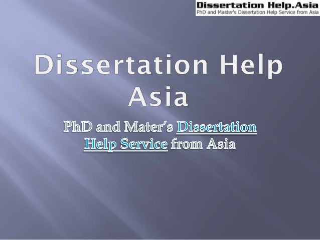 Dissertation help service