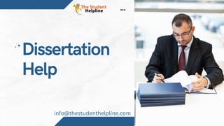 Dissertation
Help
info@thestudenthelpline.com
 