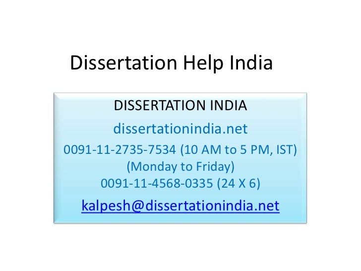Ma dissertation india image