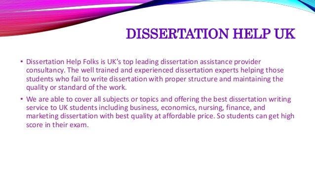 Uk dissertation writing service