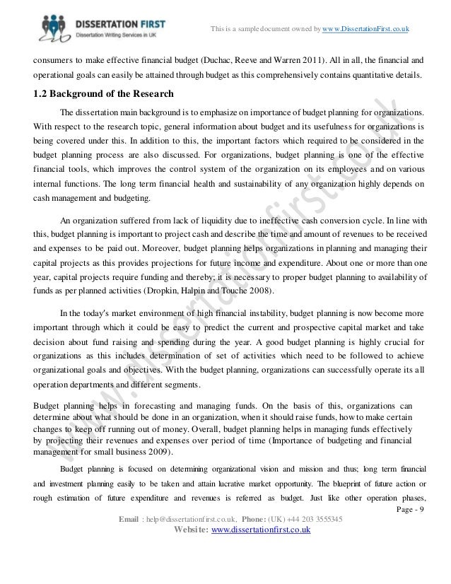 Budgeting research papers