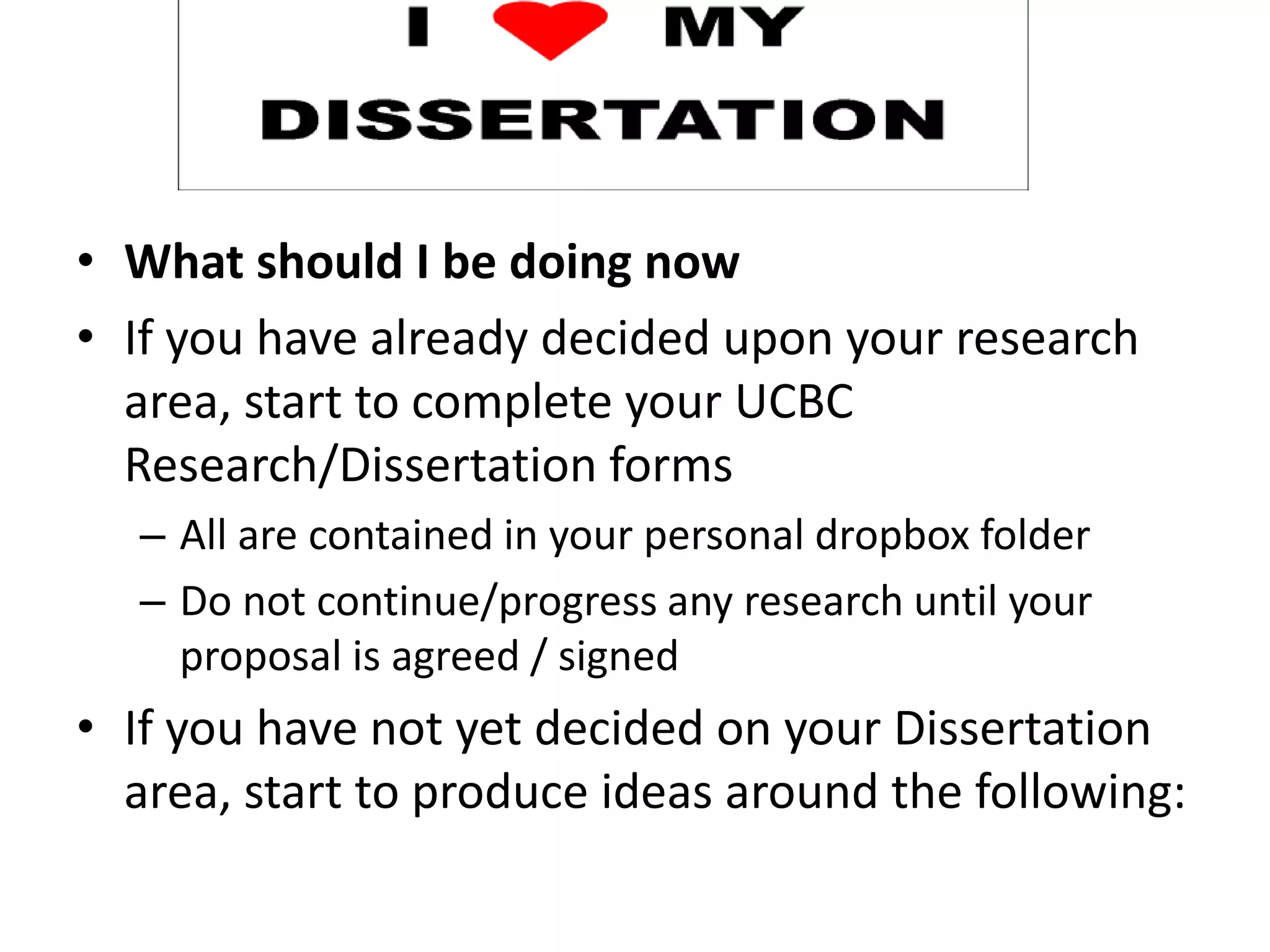 Introduction to Writing Your Dissertation | PPTX