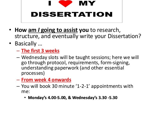 dissertation in a week