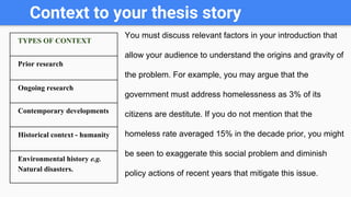 Writing the introduction chapter of your disseration | PDF