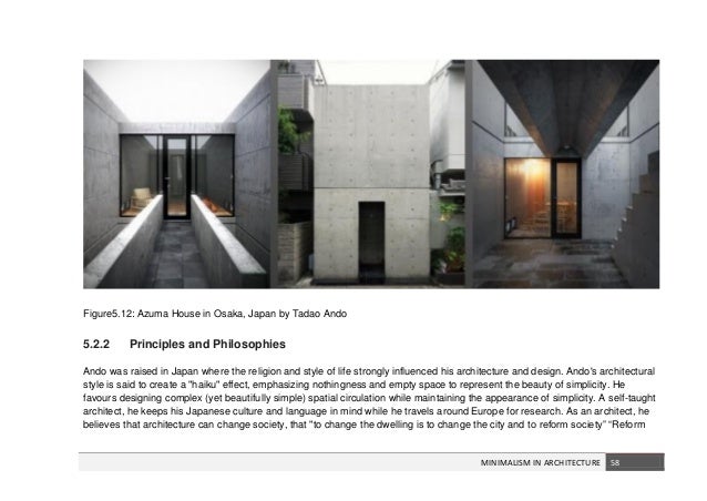 minimalism in architecture thesis