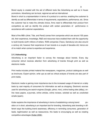 Dissertation MBA Marketing