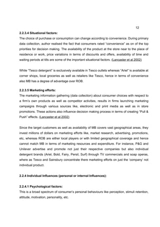 Dissertation MBA Marketing