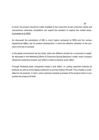 Dissertation MBA Marketing