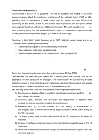 Dissertation MBA Marketing