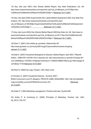 Dissertation MBA Marketing