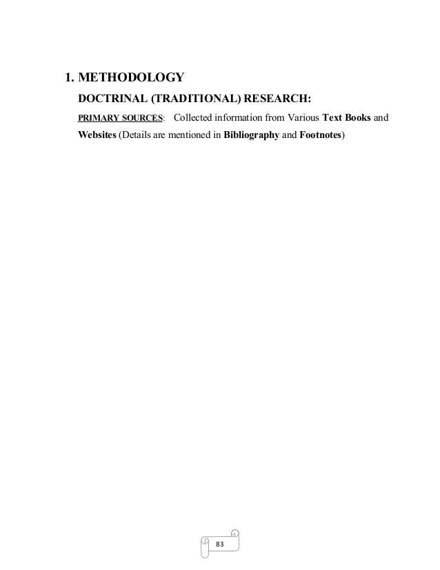 Doctrinal research methodology