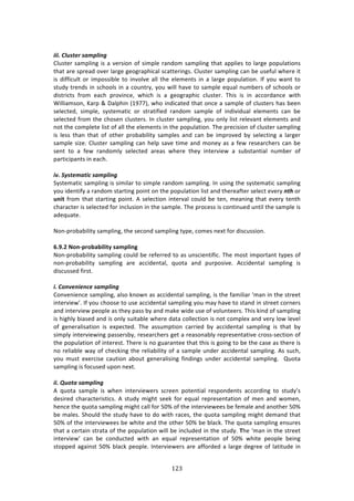 !#$"
"
!
&&&M)A9,./#").%8$9&'()
6*,43%$!4:2P*71+!74!:!9%$47#1!#<!472P*%!$:1'#2!4:2P*71+!3E:3!:PP*7%4!3#!*:$+%!P#P,*:37#14!
3E:3!:$%!4P$%:'!#9%$!*:$+%!+%#+$:PE7/:*!4/:33%$71+4>!6*,43%$!4:2P*71+!/:1!8%!,4%<,*!&E%$%!73!
74! '7<<7/,*3! #$! 72P#4478*%! 3#! 719#*9%! :**! 3E%! %*%2%134! 71! :! *:$+%! P#P,*:37#1>! ?<! K#,! &:13! 3#!
43,'K!3$%1'4!71!4/E##*4!71!:!/#,13$K[!K#,!&7**!E:9%!3#!4:2P*%!%T,:*!1,28%$4!#<!4/E##*4!#$!
'743$7/34! <$#2! %:/E! P$#971/%[! &E7/E! 74! :! +%#+$:PE7/! /*,43%$>! JE74! 74! 71! ://#$':1/%! &73E!
S7**7:24#1[!c:$P!l!H:*PE71!i-=;;j[!&E#!71'7/:3%'!3E:3!#1/%!:!4:2P*%!#<!/*,43%$4!E:4!8%%1!
4%*%/3%'[! 472P*%[! 4K43%2:37/! #$! 43$:37<7%'! $:1'#2! 4:2P*%! #<! 71'797',:*! %*%2%134! /:1! 8%!
4%*%/3%'!<$#2!3E%!/E#4%1!/*,43%$4>!?1!/*,43%$!4:2P*71+[!K#,!#1*K!*743!$%*%9:13!%*%2%134!:1'!
1#3!3E%!/#2P*%3%!*743!#<!:**!3E%!%*%2%134!71!3E%!P#P,*:37#1>!JE%!P$%/747#1!#<!/*,43%$!4:2P*71+!
74! *%44! 3E:1! 3E:3! #<! #3E%$! P$#8:87*73K! 4:2P*%4! :1'! /:1! 8%! 72P$#9%'! 8K! 4%*%/371+! :! *:$+%$!
4:2P*%!47e%>!6*,43%$!4:2P*71+!/:1!E%*P!4:9%!372%!:1'!2#1%K!:4!:!<%&!$%4%:$/E%$4!/:1!8%!
4%13! 3#! :! <%&! $:1'#2*K! 4%*%/3%'! :$%:4! &E%$%! 3E%K! 713%$97%&! :! 4,843:137:*! 1,28%$! #<!
P:$37/7P:134!71!%:/E>!!
!
&=M)?:./#8%/&1).%8$9&'(!
CK43%2:37/!4:2P*71+!74!4727*:$!3#!472P*%!$:1'#2!4:2P*71+>!?1!,471+!3E%!4K43%2:37/!4:2P*71+!
K#,!7'%137<K!:!$:1'#2!43:$371+!P#713!#1!3E%!P#P,*:37#1!*743!:1'!3E%$%:<3%$!4%*%/3!%9%$K!'/4!#$!
XNW=!<$#2!3E:3!43:$371+!P#713>!.!4%*%/37#1!713%$9:*!/#,*'!8%!3%1[!2%:171+!3E:3!%9%$K!3%13E!
/E:$:/3%$!74!4%*%/3%'!<#$!71/*,47#1!71!3E%!4:2P*%>!JE%!P$#/%44!74!/#1371,%'!,137*!3E%!4:2P*%!74!
:'%T,:3%>!
!
_#1WP$#8:87*73K!4:2P*71+[!3E%!4%/#1'!4:2P*71+!3KP%[!/#2%4!1%X3!<#$!'74/,447#1>!
!
C]I]4)*ONK<?OY;YWQW=V!U;T<QWNS!
_#1WP$#8:87*73K!4:2P*71+!/#,*'!8%!$%<%$$%'!3#!:4!,14/7%137<7/>!JE%!2#43!72P#$3:13!3KP%4!#<!
1#1WP$#8:87*73K! 4:2P*71+! :$%! ://7'%13:*[! T,#3:! :1'! P,$P#479%>! .//7'%13:*! 4:2P*71+! 74!
'74/,44%'!<7$43>!
!
&M)A+'=#'&#'1#).%8$9&'()
6#19%17%1/%!4:2P*71+[!:*4#!01#&1!:4!://7'%13:*!4:2P*71+[!74!3E%!<:27*7:$!a2:1!71!3E%!43$%%3!
713%$97%&R>!?<!K#,!/E##4%!3#!,4%!://7'%13:*!4:2P*71+!K#,!2:K!E:9%!3#!43:1'!71!43$%%3!/#$1%$4!
:1'!713%$97%&!P%#P*%!:4!3E%K!P:44!8K!:1'!2:0%!&7'%!,4%!#<!9#*,13%%$4>!JE74!071'!#<!4:2P*71+!
74!E7+E*K!87:4%'!:1'!74!#1*K!4,73:8*%!&E%$%!':3:!/#**%/37#1!74!1#3!/#2P*%X!:1'!9%$K!*#&!*%9%*!
#<! +%1%$:*74:37#1! 74! %XP%/3%'>! JE%! :44,2P37#1! /:$$7%'! 8K! ://7'%13:*! 4:2P*71+! 74! 3E:3! 8K!
472P*K!713%$97%&71+!P:44%$48K[!$%4%:$/E%$4!+%3!:!$%:4#1:8*K!$%P$%4%13:379%!/$#44W4%/37#1!#<!
3E%!P#P,*:37#1!#<!713%$%43>!JE%$%!74!1#!+,:$:13%%!3E:3!3E74!74!+#71+!3#!8%!3E%!/:4%!:4!3E%$%!74!
1#!$%*7:8*%!&:K!#<!/E%/071+!3E%!$%*7:87*73K!#<!:!4:2P*%!,1'%$!://7'%13:*!4:2P*71+>!.4!4,/E[!
K#,! 2,43! %X%$/74%! /:,37#1! :8#,3! +%1%$:*7471+! <71'71+4! ,1'%$! ://7'%13:*! 4:2P*71+>! ! V,#3:!
4:2P*71+!74!<#/,4%'!,P#1!1%X3>!
!
&&M)V,+/%).%8$9&'(!
.! T,#3:! 4:2P*%! 74! &E%1! 713%$97%&%$4! 4/$%%1! P#3%137:*! $%4P#1'%134! ://#$'71+! 3#! 43,'KR4!
'%47$%'! /E:$:/3%$7437/4>! .! 43,'K! 27+E3! 4%%0! <#$! %T,:*! $%P$%4%13:37#1! #<! 2%1! :1'! %1[!
E%1/%!3E%!T,#3:!4:2P*71+!27+E3!/:**!<#$!INk!#<!3E%!713%$97%&%%4!8%!<%2:*%!:1'!:1#3E%$!INk!
8%!2:*%4>!CE#,*'!3E%!43,'K!E:9%!3#!'#!&73E!$:/%4[!3E%!T,#3:!4:2P*71+!27+E3!'%2:1'!3E:3!
INk!#<!3E%!713%$97%&%%4!8%!&E73%!:1'!3E%!#3E%$!INk!8%!8*:/0>!JE%!T,#3:!4:2P*71+!%14,$%4!
3E:3!:!/%$3:71!43$:3:!#<!3E%!P#P,*:37#1!&7**!8%!71/*,'%'!71!3E%!43,'K>!"E%!a2:1!71!3E%!43$%%3!
713%$97%&R! /:1! 8%! /#1',/3%'! &73E! :1! %T,:*! $%P$%4%13:37#1! #<! INk! &E73%! P%#P*%! 8%71+!
43#PP%'!:+:7143!INk!8*:/0!P%#P*%>!?13%$97%&%$4!:$%!:<<#$'%'!:!*:$+%!'%+$%%!#<!*:373,'%!71!
 