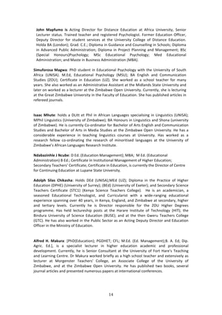 !%"
"
ZO:N! 2;<[XTO! WU! ./371+! H7$%/3#$! <#$! H743:1/%! F',/:37#1! :3! .<$7/:! `179%$473K[! C%17#$!
Q%/3,$%$!43:3,4>!J$:71%'!3%:/E%$!:1'!$%+743%$%'!)4K/E#*#+743>!"#$2%$!F',/:37#1!@<<7/%$[!
H%P,3K! H7$%/3#$! <#$! 43,'%13! 4%$97/%4! :3! 3E%! `179%$473K! 6#**%+%! #<! H743:1/%! F',/:37#1>!
Y#*':!O.!iQ#1'#1jm!]$:'>!6>F>m!H7P*#2:!71!],7':1/%!:1'!6#,14%**71+!71!C/E##*4m!H7P*#2:!
71! .'9:1/%'! ),8*7/! .'271743$:37#1m! H7P*#2:! 71! )$#A%/3! )*:1171+! :1'! Z:1:+%2%13m! OC/!
iCP%/7:*! Y#1#,$4j)4K/E#*#+Km! ZC/! F',/:37#1:*! )4K/E#*#+Km! Z%'! F',/:37#1:*!
.'271743$:37#1m!:1'!Z:43%!71!O,471%44!.'271743$:37#1!iZO.j>!
!
+WTX[O?OU;!2;SP;!)EH!43,'%13!71!F',/:37#1:*!)4K/E#*#+K!&73E!3E%!`179%$473K!#<!C#,3E!
.<$7/:! i`_?C.j>! Z>F'[! F',/:37#1:*! )4K/E#*#+K! iZC`jm! O.! F1+*74E! :1'! 6#22,17/:37#1!
C3,'7%4! in@`jm! 6%$37<7/:3%! 71! F',/:37#1! i`nj>! CE%! &#$0%'! :4! :! 4/E##*! 3%:/E%$! <#$! 2:1K!
K%:$4>!CE%!:*4#!&#$0%'!:4!:1!.'271743$:379%!.44743:13!:3!3E%!Z7'*:1'4!C3:3%!`179%$473K!:1'!
*:3%$!#1!&#$0%'!:4!:!*%/3,$%$!:3!3E%!n728:8&%!@P%1!`179%$473K>!6,$$%13*K[!4E%!74!*%/3,$71+!
:3!3E%!]$%:3!n728:8&%!`179%$473K!71!3E%!":/,*3K!#<!F',/:37#1>!CE%!E:4!P,8*74E%'!:$37/*%4!71!
$%<%$%%'!A#,$1:*4>!
!
!
3U;;L!2:X=>!E#*'4!:!HQ733!%3!)E7*!71!.<$7/:1!Q:1+,:+%4!4P%/7:*7471+!71!Q71+,7437/4!i`_?C.jm!
Z)E7*!Q71+,7437/4!i`179%$473K!#<!n728:8&%jm!O.!Y#1#,$4!71!Q71+,7437/4!:1'!CE#1:!i,179%$473K!
#<!n728:8&%j>!Y%!74!/,$$%13*K!6#W#$'71:3#$!<#$!O:/E%*#$!#<!.$34!F1+*74E!:1'!6#22,17/:37#1!
C3,'7%4!:1'!O:/E%*#$!#<!.$34!71!Z%'7:!C3,'7%4!:3!3E%!n728:8&%!@P%1!`179%$473K>!Y%!E:4!:!
/#147'%$:8*%! %XP%$7%1/%! 71! 3%:/E71+! *71+,7437/4! /#,$4%4! :3! `179%$473K>! Y:4! &#$0%'! :4! :!
$%4%:$/E! <%**#&! /#W#$'71:371+! 3E%! $%4%:$/E! #<! 271#$7374%'! *:1+,:+%4! :3! 3E%! `179%$473K! #<!
n728:8&%R4!.<$7/:1!Q:1+,:+%4!D%4%:$/E!?14373,3%>!!!!!
!
*R;Y;WN:Q>!Z!*LXY>!H!F'>!iF',/:37#1!Z:1:+%2%13jm!ZO.m!!Z!F'>!iF',/:37#1:*!
.'271743$:37#1j!O!F'>m!6%$37<7/:3%!?1!?14373,37#1:*!Z:1:+%2%13!#<!Y7+E%$!F',/:37#1m!
C%/#1':$K!J%:/E%$4R!6%$37<7/:3%m!6%$37<7/:3%!71!F',/:37#1[!74!/,$$%13*K!3E%!H7$%/3#$!#<!6%13$%!
<#$!6#1371,71+!F',/:37#1!:3!Q,P:1%!C3:3%!`179%$473K>!!
!
#ROQ<:! +WQ;U! ):WM;U:;! Y#*'4! HF'! i`_?C.jmZF'! i`njm! H7P*#2:! 71! 3E%! )$:/37/%! #<! Y7+E%$!
F',/:37#1!iH)YFj!i`179%$473K!#<!C,$$%Kjm!iOF'j!i`179%$473K!#<!FX%3%$jm!:1'!C%/#1':$K!C/7%1/%!
J%:/E%$4! 6%$37<7/:3%! iCJ6-j! ic%1K:! C/7%1/%! J%:/E%$4! 6#**%+%j>! ! Y%! 74! :1! :/:'%27/7:1[! :!
4%:4#1%'! F',/:37#1:*! J%/E1#*#+743[! :1'! 6,$$7/,*:$743! &73E! :! &7'%W$:1+71+! %',/:37#1:*!
%XP%$7%1/%!4P:1171+!#9%$!GN!K%:$4[!71!c%1K:[!F1+*:1'[!:1'!n728:8&%!:3!4%/#1':$K[!E7+E%$!
:1'! 3%$37:$K! *%9%*4>! 6,$$%13*K! E%! 74! H7$%/3#$! $%4P#1478*%! <#$! 3E%! n@`! Y7+E%$! H%+$%%4!
P$#+$:22%>! Y:4! E%*'! *%/3,$%4E7P! P#434! :3! 3E%! Y:$:$%! ?14373,3%! #<! J%/E1#*#+K! iY?Jjm! 3E%!
O71',$:! `179%$473K! #<! C/7%1/%! F',/:37#1! iO`CFjm! :1'! :3! 3E%! 3E%1! ]&%$,! J%:/E%$4! 6#**%+%!
i]J6j>!Y%!E:4!:*4#!&#$0%'!71!3E%!),8*7/!C%/3#$!:4!:1!./371+!H%P,3K!H7$%/3#$!:1'!F',/:37#1!
@<<7/%$!71!3E%!Z71743$K!#<!F',/:37#1>!!
!
#Q[?>R!,]!2;MX?;!q)EHiF',/:37#1jm!)]HYFJm!6"Qm!Z>F'>!iF'>!Z:1:+%2%13jmO>!.>!F'm!H7P>!
.+$7/>! F'>r[! 74! :! 4P%/7:*743! *%/3,$%$! 71! E7+E%$! %',/:37#1! :/:'%27/! :1'! P$#<%447#1:*!
'%9%*#P2%13>!6,$$%13*K[!E%!74!C%17#$!6#14,*3:13!:3!3E%!`179%$473K!#<!"#$3!Y:$%s4!J%:/E71+!
:1'!Q%:$171+!6%13$%>!H$!Z:0,$:!&#$0%'!8$7%<*K!:4!:!E7+E!4/E##*!3%:/E%$!:1'!%X3%1479%*K!:4!
*%/3,$%$! :3! Z#$+%143%$! J%:/E%$4s! 6#**%+%[! :1! .44#/7:3%! 6#**%+%! #<! 3E%! `179%$473K! #<!
n728:8&%[! :1'! :3! 3E%! n728:8&%! @P%1! `179%$473K>! Y%! E:4! P,8*74E%'! 3&#! 8##04[! 4%9%$:*!
A#,$1:*!:$37/*%4!:1'!P$%4%13%'!1,2%$#,4!P:P%$4!:3!713%$1:37#1:*!/#1<%$%1/%4>!!
 