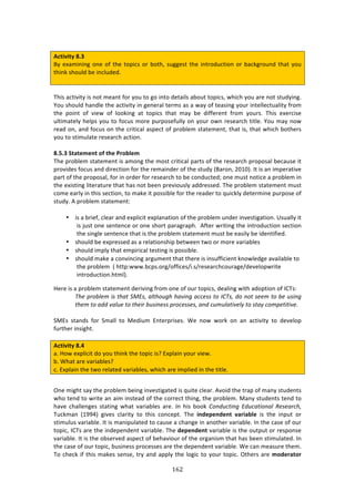 !'#"
"
!
#L=W^W=V!G]6!
OK!%X:27171+!#1%!#<!3E%!3#P7/4!#$!8#3E[!4,++%43!3E%!713$#',/37#1!#$!8:/0+$#,1'!3E:3!K#,!
3E710!4E#,*'!8%!71/*,'%'>!
!
!
JE74!:/37973K!74!1#3!2%:13!<#$!K#,!3#!+#!713#!'%3:7*4!:8#,3!3#P7/4[!&E7/E!K#,!:$%!1#3!43,'K71+>!
d#,!4E#,*'!E:1'*%!3E%!:/37973K!71!+%1%$:*!3%$24!:4!:!&:K!#<!3%:471+!K#,$!713%**%/3,:*73K!<$#2!
3E%! P#713! #<! 97%&! #<! *##071+! :3! 3#P7/4! 3E:3! 2:K! 8%! '7<<%$%13! <$#2! K#,$4>! JE74! %X%$/74%!
,*372:3%*K!E%*P4!K#,!3#!<#/,4!2#$%!P,$P#4%<,**K!#1!K#,$!#&1!$%4%:$/E!373*%>!d#,!2:K!1#&!
$%:'!#1[!:1'!<#/,4!#1!3E%!/$737/:*!:4P%/3!#<!P$#8*%2!43:3%2%13[!3E:3!74[!3E:3!&E7/E!8#3E%$4!
K#,!3#!4372,*:3%!$%4%:$/E!:/37#1>!
!
G]@]6!+=;=>T>N=!O[!=:>!-?OYQ>T!
JE%!P$#8*%2!43:3%2%13!74!:2#1+!3E%!2#43!/$737/:*!P:$34!#<!3E%!$%4%:$/E!P$#P#4:*!8%/:,4%!73!
P$#97'%4!<#/,4!:1'!'7$%/37#1!<#$!3E%!$%2:71'%$!#<!3E%!43,'K!iO:$#1[!5N-Nj>!?3!74!:1!72P%$:379%!
P:$3!#<!3E%!P$#P#4:*[!<#$!71!#$'%$!<#$!$%4%:$/E!3#!8%!/#1',/3%'m!#1%!2,43!1#37/%!:!P$#8*%2!71!
3E%!%X74371+!*73%$:3,$%!3E:3!E:4!1#3!8%%1!P$%97#,4*K!:''$%44%'>!JE%!P$#8*%2!43:3%2%13!2,43!
/#2%!%:$*K!71!3E74!4%/37#1[!3#!2:0%!73!P#4478*%!<#$!3E%!$%:'%$!3#!T,7/0*K!'%3%$271%!P,$P#4%!#<!
43,'K>!.!P$#8*%2!43:3%2%13!
!
• 74!:!8$7%<[!/*%:$!:1'!%XP*7/73!%XP*:1:37#1!#<!3E%!P$#8*%2!,1'%$!719%437+:37#1>!`4,:**K!73!
74!A,43!#1%!4%13%1/%!#$!#1%!4E#$3!P:$:+$:PE>!!.<3%$!&$7371+!3E%!713$#',/37#1!4%/37#1!
3E%!471+*%!4%13%1/%!3E:3!74!3E%!P$#8*%2!43:3%2%13!2,43!8%!%:47*K!8%!7'%137<7%'>!
• 4E#,*'!8%!%XP$%44%'!:4!:!$%*:37#14E7P!8%3&%%1!3&#!#$!2#$%!9:$7:8*%4!
• 4E#,*'!72P*K!3E:3!%2P7$7/:*!3%4371+!74!P#4478*%>!
• 4E#,*'!2:0%!:!/#1971/71+!:$+,2%13!3E:3!3E%$%!74!714,<<7/7%13!01#&*%'+%!:9:7*:8*%!3#!
3E%!P$#8*%2!!i!E33P&&&>8/P4>#$+^#<<7/%4^7>4^$%4%:$/E/#,$:+%^'%9%*#P&$73%!
713$#',/37#1>E32*j>!
Y%$%!74!:!P$#8*%2!43:3%2%13!'%$7971+!<$#2!#1%!#<!#,$!3#P7/4[!'%:*71+!&73E!:'#P37#1!#<!?6J4!
R,)!<(3D7)2!1-!',.'!&QV-F!.7',36+,!,.81*+!.::)--!'3!ECR-F!/3!*3'!-))2!'3!D)!6-1*+!
',)2!'3!.//!8.76)!'3!',)1(!D6-1*)--!<(3:)--)-F!.*/!:6267.'18)7N!'3!-'.N!:32<)'1'18)#!
!
CZF4! 43:1'4! <#$! C2:**! 3#! Z%'7,2! F13%$P$74%4>! S%! 1#&! &#$0! #1! :1! :/37973K! 3#! '%9%*#P!
<,$3E%$!7147+E3>!
!
#L=W^W=V!G]8!
:>!Y#&!%XP*7/73!'#!K#,!3E710!3E%!3#P7/!74U!FXP*:71!K#,$!97%&>!
8>!SE:3!:$%!9:$7:8*%4U!!
/>!FXP*:71!3E%!3&#!$%*:3%'!9:$7:8*%4[!&E7/E!:$%!72P*7%'!71!3E%!373*%>!
!
@1%!27+E3!4:K!3E%!P$#8*%2!8%71+!719%437+:3%'!74!T,73%!/*%:$>!.9#7'!3E%!3$:P!#<!2:1K!43,'%134!
&E#!3%1'!3#!&$73%!:1!:72!7143%:'!#<!3E%!/#$$%/3!3E71+[!3E%!P$#8*%2>!Z:1K!43,'%134!3%1'!3#!
E:9%! /E:**%1+%4! 43:371+! &E:3! 9:$7:8*%4! :$%>! ?1! E74! 8##0! C3*/6:'1*+! V/6:.'13*.7! 9)-).(:,F!
J,/02:1! i-==Gj! +79%4! /*:$73K! 3#! 3E74! /#1/%P3>! JE%! WNR><>NR>N=! ^;?W;YQ>! 74! 3E%! 71P,3! #$!
4372,*,4!9:$7:8*%>!?3!74!2:17P,*:3%'!3#!/:,4%!:!/E:1+%!71!:1#3E%$!9:$7:8*%>!?1!3E%!/:4%!#<!#,$!
3#P7/[!?6J4!:$%!3E%!71'%P%1'%13!9:$7:8*%>!JE%!R><>NR>N=!9:$7:8*%!74!3E%!#,3P,3!#$!$%4P#14%!
9:$7:8*%>!?3!74!3E%!#84%$9%'!:4P%/3!#<!8%E:97#,$!#<!3E%!#$+:1742!3E:3!E:4!8%%1!4372,*:3%'>!?1!
3E%!/:4%!#<!#,$!3#P7/[!8,471%44!P$#/%44%4!:$%!3E%!'%P%1'%13!9:$7:8*%>!S%!/:1!2%:4,$%!3E%2>!
J#!/E%/0!7<!3E74!2:0%4!4%14%[!3$K!:1'!:PP*K!3E%!*#+7/!3#!K#,$!3#P7/>!@3E%$4!:$%!TOR>?;=O?!
 