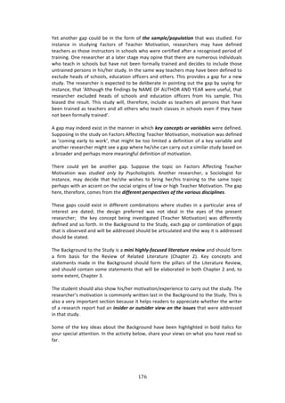 !('"
"
d%3!:1#3E%$!+:P!/#,*'!8%!71!3E%!<#$2!#<!/4#).%8$9#Y$+$,9%/&+'!3E:3!&:4!43,'7%'>!"#$!
7143:1/%! 71! 43,'K71+! ":/3#$4! #<! J%:/E%$! Z#379:37#1[! $%4%:$/E%$4! 2:K! E:9%! '%<71%'!
3%:/E%$4!:4!3E#4%!7143$,/3#$4!71!4/E##*4!&E#!&%$%!/%$37<7%'!:<3%$!:!$%/#+174%'!P%$7#'!#<!
3$:7171+>!@1%!$%4%:$/E%$!:3!:!*:3%$!43:+%!2:K!#P71%!3E:3!3E%$%!:$%!1,2%$#,4!71'797',:*4!
&E#!3%:/E!71!4/E##*4!8,3!E:9%!1#3!8%%1!<#$2:**K!3$:71%'!:1'!'%/7'%4!3#!71/*,'%!3E#4%!
,13$:71%'!P%$4#14!71!E74^E%$!43,'K>!?1!3E%!4:2%!&:K!3%:/E%$4!2:K!E:9%!8%%1!'%<71%'!3#!
%X/*,'%!E%:'4!#<!4/E##*4[!%',/:37#1!#<<7/%$4!:1'!#3E%$4>!JE74!P$#97'%4!:!+:P!<#$!:!1%&!
43,'K>!JE%!$%4%:$/E%$!74!%XP%/3%'!3#!8%!'%*78%$:3%!71!P#71371+!#,3!3E%!+:P!8K!4:K71+!<#$!
7143:1/%[!3E:3!a.*3E#,+E!3E%!<71'71+4!8K!_.ZF!@"!.`JY@D!._H!dF.D!&%$%!,4%<,*[!3E:3!
$%4%:$/E%$! %X/*,'%'! E%:'4! #<! 4/E##*4! :1'! %',/:37#1! #<<7/%$4! <$#2! E74! 4:2P*%>! JE74!
87:4%'!3E%!$%4,*3>!JE74!43,'K!&7**[!3E%$%<#$%[!71/*,'%!:4!3%:/E%$4!:**!P%$4#14!3E:3!E:9%!
8%%1!3$:71%'!:4!3%:/E%$4!:1'!:**!#3E%$4!&E#!3%:/E!/*:44%4!71!4/E##*4!%9%1!7<!3E%K!E:9%!
1#3!8%%1!<#$2:**K!3$:71%'R>!!
!
.!+:P!2:K!71'%%'!%X743!71!3E%!2:11%$!71!&E7/E!`#:)1+'1#$/.)+")=%"&%S9#.!&%$%!'%<71%'>!
C,PP#471+!71!3E%!43,'K!#1!":/3#$4!.<<%/371+!J%:/E%$!Z#379:37#1[!2#379:37#1!&:4!'%<71%'!
:4!a/#271+!%:$*K!3#!&#$0R[!3E:3!27+E3!8%!3##!*7273%'!:!'%<71737#1!#<!:!0%K!9:$7:8*%!:1'!
:1#3E%$!$%4%:$/E%$!27+E3!4%%!:!+:P!&E%$%!E%^4E%!/:1!/:$$K!#,3!:!4727*:$!43,'K!8:4%'!#1!
:!8$#:'%$!:1'!P%$E:P4!2#$%!2%:171+<,*!'%<71737#1!#<!2#379:37#1>!
!
JE%$%! /#,*'! K%3! 8%! :1#3E%$! +:P>! C,PP#4%! 3E%! 3#P7/! #1! ":/3#$4! .<<%/371+! J%:/E%$!
Z#379:37#1! &:4! -'6/1)/! 3*7N! DN! >-N:,373+1-'-#! .1#3E%$! $%4%:$/E%$[! :! C#/7#*#+743! <#$!
7143:1/%[! 2:K! '%/7'%! 3E:3! E%^4E%! &74E%4! 3#! 8$71+! E%$^E74! 3$:7171+! 3#! 3E%! 4:2%! 3#P7/!
P%$E:P4!&73E!:1!://%13!#1!3E%!4#/7:*!#$7+714!#<!*#&!#$!E7+E!J%:/E%$!Z#379:37#1>!JE%!+:P!
E%$%[!3E%$%<#$%[!/#2%4!<$#2!3E%!6&RR#"#'/)$#".$#1/&=#.)+R)/4#)=%"&+,.)6&.1&$9&'#.>!
!
JE%4%!+:P4!/#,*'!%X743!71!'7<<%$%13!/#2871:37#14!&E%$%!43,'7%4!71!:!P:$37/,*:$!:$%:!#<!
713%$%43! :$%! ':3%'m! 3E%! '%47+1! P$%<%$$%'! &:4! 1#3! 7'%:*! 71! 3E%! %K%4! #<! 3E%! P$%4%13!
$%4%:$/E%$m! ! 3E%! 0%K! /#1/%P3! 8%71+! 719%437+:3%'! iJ%:/E%$! Z#379:37#1j! &:4! '7<<%$%13*K!
'%<71%'!:1'!4#!<#$3E>!?1!3E%!O:/0+$#,1'!3#!3E%!C3,'K[!%:/E!+:P!#$!/#2871:37#1!#<!+:P4!
3E:3!74!#84%$9%'!:1'!&7**!8%!:''$%44%'!4E#,*'!8%!:$37/,*:3%'!:1'!3E%!&:K!73!74!:''$%44%'!
4E#,*'!8%!43:3%'>!
!
JE%!O:/0+$#,1'!3#!3E%!C3,'K!74!:!8&'&)4&(49:aR+1,.#6)9&/#"%/,"#)"#=&#T!:1'!4E#,*'!<#$2!
:! <7$2! 8:474! <#$! 3E%! D%97%&! #<! D%*:3%'! Q73%$:3,$%! i6E:P3%$! 5j>! c%K! /#1/%P34! :1'!
43:3%2%134!2:'%!71!3E%!O:/0+$#,1'!4E#,*'!<#$2!3E%!P7**:$4!#<!3E%!Q73%$:3,$%!D%97%&[!
:1'!4E#,*'!/#13:71!4#2%!43:3%2%134!3E:3!&7**!8%!%*:8#$:3%'!71!8#3E!6E:P3%$!5!:1'[!3#!
4#2%!%X3%13[!6E:P3%$!B>!
!
JE%!43,'%13!4E#,*'!:*4#!4E#&!E74^E%$!2#379:37#1^%XP%$7%1/%!3#!/:$$K!#,3!3E%!43,'K>!JE%!
$%4%:$/E%$R4!2#379:37#1!74!/#22#1*K!&$733%1!*:43!71!3E%!O:/0+$#,1'!3#!3E%!C3,'K>!JE74!74!
:*4#!:!9%$K!72P#$3:13!4%/37#1!8%/:,4%!73!E%*P4!$%:'%$4!3#!:PP$%/7:3%!&E%3E%$!3E%!&$73%$!
#<!:!$%4%:$/E!$%P#$3!E:'!:1!&'.&6#")+")+,/.&6#")=&#T)+')/4#)&..,#.!3E:3!&%$%!:''$%44%'!
71!3E:3!43,'K>!!
!
C#2%!#<!3E%!0%K!7'%:4!:8#,3!3E%!O:/0+$#,1'!E:9%!8%%1!E7+E*7+E3%'!71!8#*'!73:*7/4!<#$!
K#,$!4P%/7:*!:33%137#1>!?1!3E%!:/37973K!8%*#&[!4E:$%!K#,$!97%&4!#1!&E:3!K#,!E:9%!$%:'!4#!
<:$>!
!
!
!
 