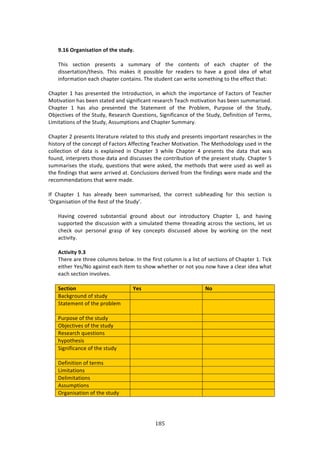 !6&"
"
!
I]/C!'?S;NWU;=WON!O[!=:>!U=XRV]!
!
JE74! 4%/37#1! P$%4%134! :! 4,22:$K! #<! 3E%! /#13%134! #<! %:/E! /E:P3%$! #<! 3E%!
'744%$3:37#1^3E%474>! JE74! 2:0%4! 73! P#4478*%! <#$! $%:'%$4! 3#! E:9%! :! +##'! 7'%:! #<! &E:3!
71<#$2:37#1!%:/E!/E:P3%$!/#13:714>!JE%!43,'%13!/:1!&$73%!4#2%3E71+!3#!3E%!%<<%/3!3E:3!
!
6E:P3%$!-!E:4!P$%4%13%'!3E%!?13$#',/37#1[!71!&E7/E!3E%!72P#$3:1/%!#<!":/3#$4!#<!J%:/E%$!
Z#379:37#1!E:4!8%%1!43:3%'!:1'!47+17<7/:13!$%4%:$/E!J%:/E!2#379:37#1!E:4!8%%1!4,22:$74%'>!
6E:P3%$! -! E:4! :*4#! P$%4%13%'! 3E%! C3:3%2%13! #<! 3E%! )$#8*%2[! ),$P#4%! #<! 3E%! C3,'K[!
@8A%/379%4!#<!3E%!C3,'K[!D%4%:$/E!V,%437#14[!C7+17<7/:1/%!#<!3E%!C3,'K[!H%<71737#1!#<!J%$24[!
Q7273:37#14!#<!3E%!C3,'K[!.44,2P37#14!:1'!6E:P3%$!C,22:$K>!
!
6E:P3%$!5!P$%4%134!*73%$:3,$%!$%*:3%'!3#!3E74!43,'K!:1'!P$%4%134!72P#$3:13!$%4%:$/E%4!71!3E%!
E743#$K!#<!3E%!/#1/%P3!#<!":/3#$4!.<<%/371+!J%:/E%$!Z#379:37#1>!JE%!Z%3E#'#*#+K!,4%'!71!3E%!
/#**%/37#1! #<! ':3:! 74! %XP*:71%'! 71! 6E:P3%$! B! &E7*%! 6E:P3%$! G! P$%4%134! 3E%! ':3:! 3E:3! &:4!
<#,1'[!713%$P$%34!3E#4%!':3:!:1'!'74/,44%4!3E%!/#13$78,37#1!#<!3E%!P$%4%13!43,'K>!6E:P3%$!I!
4,22:$74%4!3E%!43,'K[!T,%437#14!3E:3!&%$%!:40%'[!3E%!2%3E#'4!3E:3!&%$%!,4%'!:4!&%**!:4!
3E%!<71'71+4!3E:3!&%$%!:$$79%'!:3>!6#1/*,47#14!'%$79%'!<$#2!3E%!<71'71+4!&%$%!2:'%!:1'!3E%!
$%/#22%1':37#14!3E:3!&%$%!2:'%>!
!
?<! 6E:P3%$! -! E:4! :*$%:'K! 8%%1! 4,22:$74%'[! 3E%! /#$$%/3! 4,8E%:'71+! <#$! 3E74! 4%/37#1! 74!
a@$+:174:37#1!#<!3E%!D%43!#<!3E%!C3,'KR>!
!
Y:971+! /#9%$%'! 4,843:137:*! +$#,1'! :8#,3! #,$! 713$#',/3#$K! 6E:P3%$! -[! :1'! E:971+!
4,PP#$3%'!3E%!'74/,447#1!&73E!:!472,*:3%'!3E%2%!3E$%:'71+!:/$#44!3E%!4%/37#14[!*%3!,4!
/E%/0! #,$! P%$4#1:*! +$:4P! #<! 0%K! /#1/%P34! '74/,44%'! :8#9%! 8K! &#$071+! #1! 3E%! 1%X3!
:/37973K>!!
!
#L=W^W=V!I]6!
JE%$%!:$%!3E$%%!/#*,214!8%*#&>!?1!3E%!<7$43!/#*,21!74!:!*743!#<!4%/37#14!#<!6E:P3%$!->!J7/0!
%73E%$!d%4^_#!:+:7143!%:/E!73%2!3#!4E#&!&E%3E%$!#$!1#3!K#,!1#&!E:9%!:!/*%:$!7'%:!&E:3!
%:/E!4%/37#1!719#*9%4>!
!
+>L=WON! E>U! *O!!
O:/0+$#,1'!#<!43,'K! ! !
C3:3%2%13!#<!3E%!P$#8*%2!
!
!
!
!
!
),$P#4%!#<!3E%!43,'K! ! !
@8A%/379%4!#<!3E%!43,'K! ! !
D%4%:$/E!T,%437#14! ! !
EKP#3E%474! ! !
C7+17<7/:1/%!#<!3E%!43,'K!
!
!
!
!
!
H%<71737#1!#<!3%$24! ! !
Q7273:37#14!! ! !
H%*7273:37#14! ! !
.44,2P37#14! ! !
@$+:174:37#1!#<!3E%!43,'K! ! !
!
 