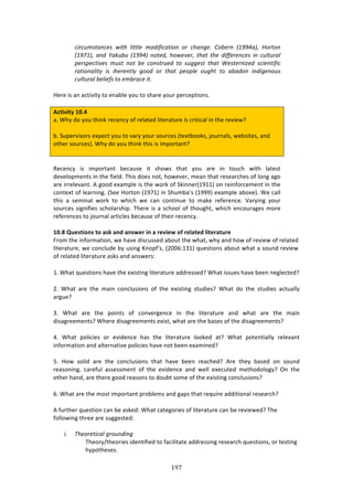 !B("
"
:1(:62-'.*:)-! =1',! 71''7)! 23/141:.'13*! 3(! :,.*+)#! C3D)(*! S%ee^.TF! W3('3*!
S%ec%TF! .*/! G.K6D6! S%ee^T! *3')/F! ,3=)8)(F! ',.'! ',)! /144)()*:)-! 1*! :67'6(.7!
<)(-<):'18)-! 26-'! *3'! D)! :3*-'(6)/! '3! -6++)-'! ',.'! )-')(*1g)/! -:1)*'141:!
(.'13*.71'N! 1-! 1,)()*'7N! +33/! 3(! ',.'! <)3<7)! 36+,'! '3! .D./3*! 1*/1+)*36-!
:67'6(.7!D)71)4-!'3!)2D(.:)!1'#!
!
Y%$%!74!:1!:/37973K!3#!%1:8*%!K#,!3#!4E:$%!K#,$!P%$/%P37#14>!
!
#L=W^W=V!/J]8!
:>!SEK!'#!K#,!3E710!$%/%1/K!#<!$%*:3%'!*73%$:3,$%!74!/$737/:*!71!3E%!$%97%&U!
!
8>!C,P%$974#$4!%XP%/3!K#,!3#!9:$K!K#,$!4#,$/%4!i3%X38##04[!A#,$1:*4[!&%8473%4[!:1'!
#3E%$!4#,$/%4j>!SEK!'#!K#,!3E710!3E74!74!72P#$3:13U!
!
!
D%/%1/K! 74! 72P#$3:13! 8%/:,4%! 73! 4E#&4! 3E:3! K#,! :$%! 71! 3#,/E! &73E! *:3%43!
'%9%*#P2%134!71!3E%!<7%*'>!JE74!'#%4!1#3[!E#&%9%$[!2%:1!3E:3!$%4%:$/E%4!#<!*#1+!:+#!
:$%!7$$%*%9:13>!.!+##'!%X:2P*%!74!3E%!&#$0!#<!C0711%$i-=--j!#1!$%71<#$/%2%13!71!3E%!
/#13%X3!#<!*%:$171+>!iC%%!Y#$3#1!i-=;-j!71!CE,28:R4!i-===j!%X:2P*%!:8#9%j>!S%!/:**!
3E74! :! 4%271:*! &#$0! 3#! &E7/E! &%! /:1! /#1371,%! 3#! 2:0%! $%<%$%1/%>! M:$K71+! K#,$!
4#,$/%4!47+17<7%4!4/E#*:$4E7P>!JE%$%!74!:!4/E##*!#<!3E#,+E3[!&E7/E!%1/#,$:+%4!2#$%!
$%<%$%1/%4!3#!A#,$1:*!:$37/*%4!8%/:,4%!#<!3E%7$!$%/%1/K>!!
!
/J]G!AX>U=WONU!=O!;UM!;NR!;NUP>?!WN!;!?>^W>P!O[!?>Q;=>R!QW=>?;=X?>!
"$#2!3E%!71<#$2:37#1[!&%!E:9%!'74/,44%'!:8#,3!3E%!&E:3[!&EK!:1'!E#&!#<!$%97%&!#<!$%*:3%'!
*73%$:3,$%[!&%!/#1/*,'%!8K!,471+!c1#P<R4[!i5NNL-B-j!T,%437#14!:8#,3!&E:3!:!4#,1'!$%97%&!
#<!$%*:3%'!*73%$:3,$%!:404!:1'!:14&%$4!!
->!SE:3!T,%437#14!E:9%!3E%!%X74371+!*73%$:3,$%!:''$%44%'U!SE:3!744,%4!E:9%!8%%1!1%+*%/3%'U!
5>! SE:3! :$%! 3E%! 2:71! /#1/*,47#14! #<! 3E%! %X74371+! 43,'7%4U! SE:3! '#! 3E%! 43,'7%4! :/3,:**K!
:$+,%U!
B>! SE:3! :$%! 3E%! P#7134! #<! /#19%$+%1/%! 71! 3E%! *73%$:3,$%! :1'! &E:3! :$%! 3E%! 2:71!
'74:+$%%2%134U!SE%$%!'74:+$%%2%134!%X743[!&E:3!:$%!3E%!8:4%4!#<!3E%!'74:+$%%2%134U!
G>! SE:3! P#*7/7%4! #$! %97'%1/%! E:4! 3E%! *73%$:3,$%! *##0%'! :3U! SE:3! P#3%137:**K! $%*%9:13!
71<#$2:37#1!:1'!:*3%$1:379%!P#*7/7%4!E:9%!1#3!8%%1!%X:271%'U!
I>! Y#&! 4#*7'! :$%! 3E%! /#1/*,47#14! 3E:3! E:9%! 8%%1! $%:/E%'U! .$%! 3E%K! 8:4%'! #1! 4#,1'!
$%:4#171+[! /:$%<,*! :44%442%13! #<! 3E%! %97'%1/%! :1'! &%**! %X%/,3%'! 2%3E#'#*#+KU! @1! 3E%!
#3E%$!E:1'[!:$%!3E%$%!+##'!$%:4#14!3#!'#,83!4#2%!#<!3E%!%X74371+!/#1/*,47#14U!
L>!SE:3!:$%!3E%!2#43!72P#$3:13!P$#8*%24!:1'!+:P4!3E:3!$%T,7$%!:''737#1:*!$%4%:$/EU!!
.!<,$3E%$!T,%437#1!/:1!8%!:40%'!SE:3!/:3%+#$7%4!#<!*73%$:3,$%!/:1!8%!$%97%&%'U!JE%!
<#**#&71+!3E$%%!:$%!4,++%43%'!
!
1# R,)3()'1:.7!+(36*/1*+!
JE%#$K^3E%#$7%4!7'%137<7%'!3#!<:/7*73:3%!:''$%4471+!$%4%:$/E!T,%437#14[!#$!3%4371+!
EKP#3E%4%4>!
 