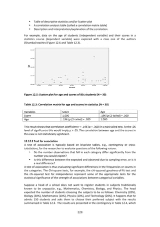 ##6"
"
• J:8*%!#<!'%4/$7P379%!43:37437/4!:1'^#$!C/:33%$!P*#3!!
• .!/#$$%*:37#1!:1:*K474!3:8*%!i/:**%'!:!/#$$%*:37#1!2:3$7X!3:8*%j!
• H%4/$7P37#1!:1'!713%$P$%3:37#1^%XP*:1:37#1!#<!3E%!/#$$%*:37#1>!!
"#$! %X:2P*%[! ':3:! #1! 3E%! :+%! #<! 43,'%134! i71'%P%1'%13! 9:$7:8*%j! :1'! 3E%7$! 4/#$%4! 71! :!
43:37437/4! /#,$4%! i'%P%1'%13! 9:$7:8*%j! &%$%! %XP*#$%'! &73E! :! /*:44! #1%! #<! 3E%! :,3E#$4!
iCE,28:j!3%:/E%4!i"7+,$%!-5>L!:1'!J:8*%!-5>Bj>!!
!
(WSX?>!/4]@F!+L;==>?!<QO=![O?!;S>!;NR!ULO?>U!O[!$+L!U=XR>N=U!_*!l!6J`!
!
";YQ>!/4]6F!)O??>Q;=WON!T;=?Wc![O?!;S>!;NR!ULO?>U!WN!U=;=WU=WLU!_*!l!6J`!
!
M:$7:8*%4! C/#$%! .+%!
C/#$%! ->NNN! >-=L!i<!i5W3:7*%'j!w!>BNN!
.+%! >-=L!i<!i5W3:7*%'j!w!>BNN! ->NNN!
!
JE74!$%4,*3!4E#&4!3E:3!/#$$%*:37#1!/#%<<7/7%13!$!w!>-=L!iP!w!>BNNj!71!:!3&#!3:7*%'!3%43>!.3!3E%!>NI!
*%9%*!#<!47+17<7/:1/%!3E74!&#,*'!72P*K!P!z!>NI>!JE%!/#$$%*:37#1!8%3&%%1!:+%!:1'!3E%!4/#$%4!71!
3E74!/:4%!74!1#3!43:37437/:**K!47+17<7/:13>!!
!
/4]/4]4!">U=![O?!;UUOLW;=WON!
.! 3%43! #<! :44#/7:37#1! 74! 3KP7/:**K! 8:4%'! #1! 879:$7:3%! 3:8*%4[! %>+>[! /#1371+%1/K! #$! /$#44W
3:8,*:37#14[!<#$!3E%!$%4%:$/E%$!3#!%9:*,:3%!T,%437#14!#<!3E%!<#**#&71+!1:3,$%!
• H#!3E%!1,28%$!#84%$9:37#14!3E:3!<:**!71!%:/E!/:3%+#$K!'7<<%$!47+17<7/:13*K!<$#2!3E%!
1,28%$!K#,!&#,*'!%XP%/3U!
• ?4!3E74!'7<<%$%1/%!8%3&%%1!3E%!%XP%/3%'!:1'!#84%$9%'!',%!3#!4:2P*71+!%$$#$[!#$!74!73!
:!$%:*!'7<<%$%1/%U!
.!3%43!#<!:44#/7:37#1!74!3E,4!%9:*,:371+!47+17<7/:13!'7<<%$%1/%4!71!3E%!<$%T,%1/7%4!#$!/#,134!71!
3E%!/:3%+#$7%4>!JE%!6E7W4T,:$%!3%434[!<#$!%X:2P*%[!3E%!/E7W4T,:$%'!+##'1%44W#<W<73!3%43!:1'!
3E%! /E7W4T,:$%'! 3%43! <#$! 71'%P%1'%1/%! $%P$%4%13! 4#2%! #<! 3E%! :PP$#P$7:3%! 3%434! <#$! 3E%!
43:37437/:*!47+17<7/:1/%!#<!3E%!43$%1+3E!#<!:44#/7:37#14!8%3&%%1!/:3%+#$7/:*!9:$7:8*%4>!
!
C,PP#4%! :! E%:'! #<! :! 4/E##*! '#%4! 1#3! &:13! 3#! $%+743%$! 43,'%134! 71! 4,8A%/34! 3$:'737#1:**K!
01#&1! 3#! 8%! ,1P#P,*:$[! %>+>[! Z:3E%2:37/4[! 6E%2743$K[! O7#*#+K[! :1'! )EK47/4>! JE%! E%:'!
%XP%/3%'!3E%!1,28%$!#<!43,'%134!/E##471+!3E%!4,8A%/34!3#!8%!:4!<#**#&4!6E%2743$K!i5Nkj[!
O7#*#+K!iBNkj[!Z:3E%2:37/4!i-Nkj[!)EK47/4!i-Nkj[!:1'!J%/E1#*#+K!i5Nkj>!?3!E:PP%14!3E:3!E%!
:'2734! -IN! 43,'%134! :1'! :404! 3E%2! 3#! /E##4%! 3E%7$! P$%<%$$%'! 4,8A%/3! &73E! 3E%! $%4,*34!
4,22:$74%'!71!J:8*%!-5>G>!!JE%!$%4,*34!:$%!P$%4%13%'!71!3E%!/#1371+%1/K!71!J:8*%!-5>G[!&E7/E!
 