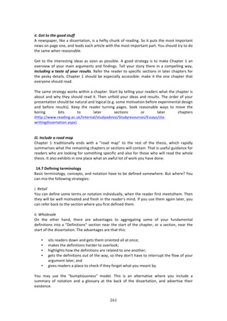 #'!"
"
!
&&M)5#/)/+)/4#)(++6)./,RR)
.!1%&4P:P%$[!*70%!:!'744%$3:37#1[!74!:!E%<3K!/E,10!#<!$%:'71+>!C#!73!P,34!3E%!2#43!72P#$3:13!
1%&4!#1!P:+%!#1%[!:1'!*%:'4!%:/E!:$37/*%!&73E!3E%!2#43!72P#$3:13!P:$3>!d#,!4E#,*'!3$K!3#!'#!
3E%!4:2%!&E%1!$%:4#1:8*%>!
!
]%3!3#!3E%!713%$%4371+!7'%:4!:4!4##1!:4!P#4478*%>!.!+##'!43$:3%+K!74!3#!2:0%!6E:P3%$!-!:1!
#9%$97%&!#<!K#,$!2:71!:$+,2%134!:1'!<71'71+4>!J%**!K#,$!43#$K!3E%$%!71!:!/#2P%**71+!&:K[!
&'19,6&'()%)/%./#)+R):+,")"#.,9/.>!D%<%$!3E%!$%:'%$!3#!4P%/7<7/!4%/37#14!71!*:3%$!/E:P3%$4!<#$!
3E%!P%40K!'%3:7*4>!6E:P3%$!-!4E#,*'!8%!%4P%/7:**K!://%4478*%!2:0%!73!3E%!#1%!/E:P3%$!3E:3!
%9%$K#1%!4E#,*'!$%:'>!
!
JE%!4:2%!43$:3%+K!&#$04!&73E71!:!/E:P3%$>!C3:$3!8K!3%**71+!K#,$!$%:'%$4!&E:3!3E%!/E:P3%$!74!
:8#,3!:1'!&EK!3E%K!4E#,*'!$%:'!73>!JE%1!,1<#*'!K#,$!7'%:4!:1'!$%4,*34>!JE%!#$'%$!#<!K#,$!
P$%4%13:37#1!4E#,*'!8%!1:3,$:*!:1'!*#+7/:*!i%>+>!4#2%!2#379:37#1!8%<#$%!%XP%$72%13:*!'%47+1!
:1'! 8%<#$%! $%4,*34j>! c%%P! 3E%! $%:'%$! 3,$171+! P:+%4>! C%%0! $%:4#1:8*%! &:K4! 3#! 2#9%! 3E%!
8#$71+! 8734! 3#! *:3%$! 4%/37#14! #$! *:3%$! /E:P3%$4!
iE33P^^&&&>$%:'71+>:/>,0^713%$1:*^43,'K:'97/%^C3,'K$%4#,$/%4^F44:K4^43:W
&$7371+'744%$3:37#1>:4PXj>!
!
!
&&&M)X'19,6#)%)"+%6)8%$)
6E:P3%$! -! 3$:'737#1:**K! %1'4! &73E! :! v$#:'! 2:Pv! 3#! 3E%! $%43! #<! 3E%! 3E%474[! &E7/E! $:P7'*K!
4,22:$74%4!&E:3!3E%!$%2:7171+!/E:P3%$4!#$!4%/37#14!&7**!/#13:71>!JE:3!74!,4%<,*!+,7':1/%!<#$!
$%:'%$4!&E#!:$%!*##071+!<#$!4#2%3E71+!4P%/7<7/!:1'!:*4#!<#$!3E#4%!&E#!&7**!$%:'!3E%!&E#*%!
3E%474>!?3!:*4#!%XE78734!71!#1%!P*:/%!&E:3!:1!:&<,*!*#3!#<!&#$0!K#,!E:9%!'#1%>!!
!
/8]D!1>[WNWNS!=>?TWNOQOSV!
O:47/!3%$271#*#+K[!/#1/%P34[!:1'!1#3:37#1!E:9%!3#!8%!'%<71%'!4#2%&E%$%>!O,3!&E%$%U!d#,!
/:1!27X!3E%!<#**#&71+!43$:3%+7%4!
!
1#!9)'.17!
d#,!/:1!'%<71%!4#2%!3%$24!#$!1#3:37#1!71'797',:**K[!&E%1!3E%!$%:'%$!<7$43!2%%343E%2>!JE%1!
3E%K!&7**!8%!&%**!2#379:3%'!:1'!<$%4E!71!3E%!$%:'%$s4!271'>!?<!K#,!,4%!3E%2!:+:71!*:3%$[!K#,!
/:1!$%<%$!8:/0!3#!3E%!4%/37#1!&E%$%!K#,!<7$43!'%<71%'!3E%2>!
!
11#!,37)-.7)!!
@1! 3E%! #3E%$! E:1'[! 3E%$%! :$%! :'9:13:+%4! 3#! :++$%+:371+! 4#2%! #<! K#,$! <,1':2%13:*!
'%<71737#14!713#!:!vH%<71737#14v!4%/37#1!1%:$!3E%!43:$3!#<!3E%!/E:P3%$[!#$!:!4%/37#1[!1%:$!3E%!
43:$3!#<!3E%!'744%$3:37#1>!JE%!:'9:13:+%4!:$%!3E:3!3E74!
!
• 4734!$%:'%$4!'#&1!:1'!+%34!3E%2!#$7%13%'!:**!:3!#1/%m!!
• 2:0%4!3E%!'%<71737#14!E:$'%$!3#!#9%$*##0m!!
• E7+E*7+E34!E#&!3E%!'%<71737#14!:$%!$%*:3%'!3#!#1%!:1#3E%$m!!
• +%34!3E%!'%<71737#14!#,3!#<!3E%!&:K[!4#!3E%K!'#1s3!E:9%!3#!713%$$,P3!3E%!<*#&!#<!K#,$!
:$+,2%13!*:3%$m!:1'!!
• +79%4!$%:'%$4!:!P*:/%!3#!/E%/0!7<!3E%K!<#$+%3!&E:3!K#,!2%:13!8K>!!
!
d#,! 2:K! ,4%! 3E%! v8,2P37#,41%44v! 2#'%*>! JE74! 74! :1! :*3%$1:379%! &E%$%! K#,! 71/*,'%! :!
4,22:$K! #<! 1#3:37#1! :1'! :! +*#44:$K! :3! 3E%! 8:/0! #<! 3E%! '744%$3:37#1[! :1'! :'9%$374%! 3E%7$!
%X743%1/%>!
 