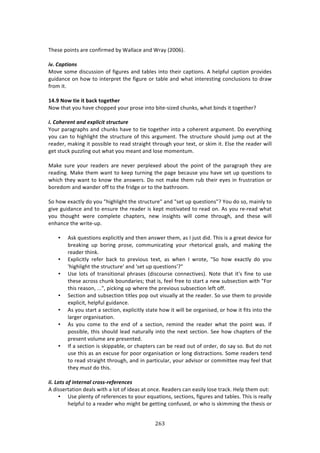 #'$"
"
!
JE%4%!P#7134!:$%!/#1<7$2%'!8K!S:**:/%!:1'!S$:K!i5NNLj>!
!
&=M)A%$/&+'.!!
Z#9%!4#2%!'74/,447#1!#<!<7+,$%4!:1'!3:8*%4!713#!3E%7$!/:P37#14>!.!E%*P<,*!/:P37#1!P$#97'%4!
+,7':1/%!#1!E#&!3#!713%$P$%3!3E%!<7+,$%!#$!3:8*%!:1'!&E:3!713%$%4371+!/#1/*,47#14!3#!'$:&!
<$#2!73>!
!
/8]I!*OP!=W>!W=!Y;LM!=OS>=:>?!
_#&!3E:3!K#,!E:9%!/E#PP%'!K#,$!P$#4%!713#!873%W47e%'!/E,104[!&E:3!871'4!73!3#+%3E%$U!
!
&M)A+4#"#'/)%'6)#Q$9&1&/)./",1/,"#)
d#,$!P:$:+$:PE4!:1'!/E,104!E:9%!3#!37%!3#+%3E%$!713#!:!/#E%$%13!:$+,2%13>!H#!%9%$K3E71+!
K#,!/:1!3#!E7+E*7+E3!3E%!43$,/3,$%!#<!3E74!:$+,2%13>!JE%!43$,/3,$%!4E#,*'!A,2P!#,3!:3!3E%!
$%:'%$[!2:071+!73!P#4478*%!3#!$%:'!43$:7+E3!3E$#,+E!K#,$!3%X3[!#$!4072!73>!F*4%!3E%!$%:'%$!&7**!
+%3!43,/0!P,ee*71+!#,3!&E:3!K#,!2%:13!:1'!*#4%!2#2%13,2>!
!
Z:0%! 4,$%! K#,$! $%:'%$4! :$%! 1%9%$! P%$P*%X%'! :8#,3! 3E%! P#713! #<! 3E%! P:$:+$:PE! 3E%K! :$%!
$%:'71+>!Z:0%!3E%2!&:13!3#!0%%P!3,$171+!3E%!P:+%!8%/:,4%!K#,!E:9%!4%3!,P!T,%437#14!3#!
&E7/E!3E%K!&:13!3#!01#&!3E%!:14&%$4>!H#!1#3!2:0%!3E%2!$,8!3E%7$!%K%4!71!<$,43$:37#1!#$!
8#$%'#2!:1'!&:1'%$!#<<!3#!3E%!<$7'+%!#$!3#!3E%!8:3E$##2>!!!
!
C#!E#&!%X:/3*K!'#!K#,!vE7+E*7+E3!3E%!43$,/3,$%v!:1'!v4%3!,P!T,%437#14vU!d#,!'#!4#[!2:71*K!3#!
+79%!+,7':1/%!:1'!3#!%14,$%!3E%!$%:'%$!74!0%P3!2#379:3%'!3#!$%:'!#1>!.4!K#,!$%W$%:'!&E:3!
K#,! 3E#,+E3! &%$%! /#2P*%3%! /E:P3%$4[! 1%&! 7147+E34! &7**! /#2%! 3E$#,+E[! :1'! 3E%4%! &7**!
%1E:1/%!3E%!&$73%W,P>!
!
• .40!T,%437#14!%XP*7/73*K!:1'!3E%1!:14&%$!3E%2[!:4!?!A,43!'7'>!JE74!74!:!+$%:3!'%97/%!<#$!
8$%:071+! ,P! 8#$71+! P$#4%[! /#22,17/:371+! K#,$! $E%3#$7/:*! +#:*4[! :1'! 2:071+! 3E%!
$%:'%$!3E710>!
• FXP*7/73*K! $%<%$! 8:/0! 3#! P$%97#,4! 3%X3[! :4! &E%1! ?! &$#3%[! vC#! E#&! %X:/3*K! '#! K#,!
sE7+E*7+E3!3E%!43$,/3,$%s!:1'!s4%3!,P!T,%437#14sUv!
• `4%! *#34! #<! 3$:14737#1:*! PE$:4%4! i'74/#,$4%! /#11%/379%4j>! _#3%! 3E:3! 73s4! <71%! 3#! ,4%!
3E%4%!:/$#44!/E,10!8#,1':$7%4m!3E:3!74[!<%%*!<$%%!3#!43:$3!:!1%&!4,84%/37#1!&73E!v"#$!
3E74!$%:4#1[!>>>v[!P7/071+!,P!&E%$%!3E%!P$%97#,4!4,84%/37#1!*%<3!#<<>!
• C%/37#1!:1'!4,84%/37#1!373*%4!P#P!#,3!974,:**K!:3!3E%!$%:'%$>!C#!,4%!3E%2!3#!P$#97'%!
%XP*7/73[!E%*P<,*!+,7':1/%>!!
• .4!K#,!43:$3!:!4%/37#1[!%XP*7/73*K!43:3%!E#&!73!&7**!8%!#$+:174%'[!#$!E#&!73!<734!713#!3E%!
*:$+%$!#$+:174:37#1>!!
• .4! K#,! /#2%! 3#! 3E%! %1'! #<! :! 4%/37#1[! $%271'! 3E%! $%:'%$! &E:3! 3E%! P#713! &:4>! ?<!
P#4478*%[!3E74!4E#,*'!*%:'!1:3,$:**K!713#!3E%!1%X3!4%/37#1>!C%%!E#&!/E:P3%$4!#<!3E%!
P$%4%13!9#*,2%!:$%!P$%4%13%'>!
• ?<!:!4%/37#1!74!407PP:8*%[!#$!/E:P3%$4!/:1!8%!$%:'!#,3!#<!#$'%$[!'#!4:K!4#>!O,3!'#!1#3!
,4%!3E74!:4!:1!%X/,4%!<#$!P##$!#$+:174:37#1!#$!*#1+!'743$:/37#14>!C#2%!$%:'%$4!3%1'!
3#!$%:'!43$:7+E3!3E$#,+E[!:1'!71!P:$37/,*:$[!K#,$!:'974#$!#$!/#22733%%!2:K!<%%*!3E:3!
3E%K!26-'!'#!3E74>!
!
&&M)d+/.)+R)&'/#"'%9)1"+..a"#R#"#'1#.)
.!'744%$3:37#1!'%:*4!&73E!:!*#3!#<!7'%:4!:3!#1/%>!D%:'%$4!/:1!%:47*K!*#4%!3$:/0>!Y%*P!3E%2!#,3!
• `4%!P*%13K!#<!$%<%$%1/%4!3#!K#,$!%T,:37#14[!4%/37#14[!<7+,$%4!:1'!3:8*%4>!JE74!74!$%:**K!
E%*P<,*!3#!:!$%:'%$!&E#!27+E3!8%!+%3371+!/#1<,4%'[!#$!&E#!74!4072271+!3E%!3E%474!#$!
 