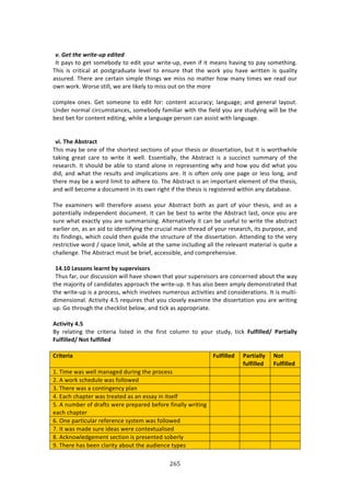 #'&"
"
!
=M)5#/)/4#)T"&/#a,$)#6&/#6)
?3!P:K4!3#!+%3!4#2%8#'K!3#!%'73!K#,$!&$73%W,P[!%9%1!7<!73!2%:14!E:971+!3#!P:K!4#2%3E71+>!
JE74! 74! /$737/:*! :3! P#43+$:',:3%! *%9%*! 3#! %14,$%! 3E:3! 3E%! &#$0! K#,! E:9%! &$733%1! 74! T,:*73K!
:44,$%'>!JE%$%!:$%!/%$3:71!472P*%!3E71+4!&%!2744!1#!2:33%$!E#&!2:1K!372%4!&%!$%:'!#,$!
#&1!&#$0>!S#$4%!437**[!&%!:$%!*70%*K!3#!2744!#,3!#1!3E%!2#$%!!
!
/#2P*%X! #1%4>! ]%3! 4#2%#1%! 3#! %'73! <#$! /#13%13! ://,$:/Km! *:1+,:+%m! :1'! +%1%$:*! *:K#,3>!
`1'%$!1#$2:*!/7$/,243:1/%4[!4#2%8#'K!<:27*7:$!&73E!3E%!<7%*'!K#,!:$%!43,'K71+!&7**!8%!3E%!
8%43!8%3!<#$!/#13%13!%'7371+[!&E7*%!:!*:1+,:+%!P%$4#1!/:1!:44743!&73E!*:1+,:+%>!
!
!
^W]!":>!#YU=?;L=!
JE74!2:K!8%!#1%!#<!3E%!4E#$3%43!4%/37#14!#<!K#,$!3E%474!#$!'744%$3:37#1[!8,3!73!74!&#$3E&E7*%!
3:071+! +$%:3! /:$%! 3#! &$73%! 73! &%**>! F44%137:**K[! 3E%! .843$:/3! 74! :! 4,//71/3! 4,22:$K! #<! 3E%!
$%4%:$/E>!?3!4E#,*'!8%!:8*%!3#!43:1'!:*#1%!71!$%P$%4%1371+!&EK!:1'!E#&!K#,!'7'!&E:3!K#,!
'7'[!:1'!&E:3!3E%!$%4,*34!:1'!72P*7/:37#14!:$%>!?3!74!#<3%1!#1*K!#1%!P:+%!#$!*%44!*#1+[!:1'!
3E%$%!2:K!8%!:!&#$'!*7273!3#!:'E%$%!3#>!JE%!.843$:/3!74!:1!72P#$3:13!%*%2%13!#<!3E%!3E%474[!
:1'!&7**!8%/#2%!:!'#/,2%13!71!734!#&1!$7+E3!7<!3E%!3E%474!74!$%+743%$%'!&73E71!:1K!':3:8:4%>!!
!
JE%! %X:271%$4! &7**! 3E%$%<#$%! :44%44! K#,$! .843$:/3! 8#3E! :4! P:$3! #<! K#,$! 3E%474[! :1'! :4! :!
P#3%137:**K!71'%P%1'%13!'#/,2%13>!?3!/:1!8%!8%43!3#!&$73%!3E%!.843$:/3!*:43[!#1/%!K#,!:$%!
4,$%!&E:3!%X:/3*K!K#,!:$%!4,22:$7471+>!.*3%$1:379%*K!73!/:1!8%!,4%<,*!3#!&$73%!3E%!:843$:/3!
%:$*7%$!#1[!:4!:1!:7'!3#!7'%137<K71+!3E%!/$,/7:*!2:71!3E$%:'!#<!K#,$!$%4%:$/E[!734!P,$P#4%[!:1'!
734!<71'71+4[!&E7/E!/#,*'!3E%1!+,7'%!3E%!43$,/3,$%!#<!3E%!'744%$3:37#1>!.33%1'71+!3#!3E%!9%$K!
$%43$7/379%!&#$'!^!4P:/%!*7273[!&E7*%!:3!3E%!4:2%!71/*,'71+!:**!3E%!$%*%9:13!2:3%$7:*!74!T,73%!:!
/E:**%1+%>!JE%!.843$:/3!2,43!8%!8$7%<[!://%4478*%[!:1'!/#2P$%E%1479%>!!
!
/8]/J!%>UUONU!Q>;?N=!YV!UX<>?^WUO?U!
JE,4!<:$[!#,$!'74/,447#1!&7**!E:9%!4E#&1!3E:3!K#,$!4,P%$974#$4!:$%!/#1/%$1%'!:8#,3!3E%!&:K!
3E%!2:A#$73K!#<!/:1'7':3%4!:PP$#:/E!3E%!&$73%W,P>!?3!E:4!:*4#!8%%1!:2P*K!'%2#143$:3%'!3E:3!
3E%!&$73%W,P!74!:!P$#/%44[!&E7/E!719#*9%4!1,2%$#,4!:/379737%4!:1'!/#147'%$:37#14>!?3!74!2,*37W
'72%147#1:*>!./37973K!G>I!$%T,7$%4!3E:3!K#,!/*#4%*K!%X:271%!3E%!'744%$3:37#1!K#,!:$%!&$7371+!
,P>!]#!3E$#,+E!3E%!/E%/0*743!8%*#&[!:1'!37/0!:4!:PP$#P$7:3%>!
!
#L=W^W=V!8]@!
OK! $%*:371+! 3E%! /$73%$7:! *743%'! 71! 3E%! <7$43! /#*,21! 3#! K#,$! 43,'K[! 37/0! (XQ[WQQ>Rf! -;?=W;QQV!
(XQ[WQQ>Rf!*O=![XQ[WQQ>R!
!
)?W=>?W;!
!
(XQ[WQQ>R!
!
-;?=W;QQV!
[XQ[WQQ>R!
*O=!
(XQ[WQQ>R!
->!J72%!&:4!&%**!2:1:+%'!',$71+!3E%!P$#/%44! ! ! !
5>!.!&#$0!4/E%',*%!&:4!<#**#&%'! ! ! !
B>!JE%$%!&:4!:!/#1371+%1/K!P*:1! ! ! !
G>!F:/E!/E:P3%$!&:4!3$%:3%'!:4!:1!%44:K!71!734%*<! ! ! !
I>!.!1,28%$!#<!'$:<34!&%$%!P$%P:$%'!8%<#$%!<71:**K!&$7371+!
%:/E!/E:P3%$!
!
!
!
!
!
!
L>!@1%!P:$37/,*:$!$%<%$%1/%!4K43%2!&:4!<#**#&%'! ! ! !
;>!?3!&:4!2:'%!4,$%!7'%:4!&%$%!/#13%X3,:*74%'! ! ! !
(>!./01#&*%'+%2%13!4%/37#1!74!P$%4%13%'!4#8%$*K! ! ! !
=>!JE%$%!E:4!8%%1!/*:$73K!:8#,3!3E%!:,'7%1/%!3KP%4! ! ! !
 