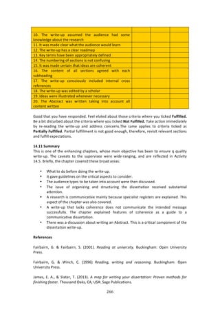 #''"
"
! ! ! !
-N>! JE%! &$73%W,P! :44,2%'! 3E%! :,'7%1/%! E:'! 4#2%!
01#&*%'+%!:8#,3!3E%!$%4%:$/E!
!
!
!
!
!
!
-->!?3!&:4!2:'%!/*%:$!&E:3!3E%!:,'7%1/%!&#,*'!*%:$1! ! ! !
-5>!JE%!&$73%W,P!E:4!:!/*%:$!$#:'2:P! ! ! !
-B>!c%K!3%$24!E:9%!8%%1!:PP$#P$7:3%*K!'%<71%'! ! ! !
-G>!JE%!1,28%$71+!#<!4%/37#14!74!1#3!/#1<,471+! ! ! !
-I>!?3!&:4!2:'%!/%$3:71!3E:3!7'%:4!:$%!/#E%$%13! ! ! !
-L>! JE%! /#13%13! #<! :**! 4%/37#14! :+$%%'! &73E! %:/E!
4,8E%:'71+!
!
!
!
!
!
!
-;>! JE%! &$73%W,P! /#14/7#,4*K! 71/*,'%'! 713%$1:*! /$#44!
$%<%$%1/%4!
!
!
!
!
!
!
-(>!JE%!&$73%W,P!&:4!%'73%'!8K!:!4/E#*:$! ! ! !
-=>!?'%:4!&%$%!7**,43$:3%'!&E%1%9%$!1%/%44:$K! ! ! !
5N>! JE%! .843$:/3! &:4! &$733%1! 3:071+! 713#! ://#,13! :**!
/#13%13!&$733%1!
!
!
!
!
!
!
!
]##'!3E:3!K#,!E:9%!$%4P#1'%'>!"%%*!%*:3%'!:8#,3!3E#4%!/$73%$7:!&E%$%!K#,!37/0%'!(XQ[WQQ>R]!
O%!:!873!'743,$8%'!:8#,3!3E%!/$73%$7:!&E%$%!K#,!37/0%'!*O=!(XQ[WQQ>R]!J:0%!:/37#1!722%'7:3%*K!
8K! $%W$%:'71+! 3E%! &$73%W,P! :1'! :''$%44! /#1/%$14>JE%! 4:2%! :PP*7%4! 3#! /$73%$7:! 37/0%'! :4!
-;?=W;QQV!(XQ[WQQ>R>!):$37:*!<,*<7**2%13!74!1#3!+##'!%1#,+E[!3E%$%<#$%[!$%97473!$%*%9:13!4%/37#14!
:1'!<,*<7**!%XP%/3:37#14>!
!
/8]//!+XTT;?V!
JE74!74!#1%!#<!3E%!%1E:1/71+!/E:P3%$4[!&E#4%!2:71!#8A%/379%!E:4!8%%1!3#!%14,$%!T!T,:*73K!
&$73%W,P>! JE%! /:9%:34! 3#! 3E%! 4,P%$974%%! &%$%! &7'%W$:1+71+[! :1'! :$%! $%<*%/3%'! 71! ./37973K!
-G>I>!O$7%<*K[!3E%!/E:P3%$!/#9%$%'!3E%4%!8$#:'!:$%:4!
!
• SE:3!3#!'#!8%<#$%!'#71+!3E%!&$73%W,P>!
• ?3!+:9%!+,7'%*71%4!#1!3E%!/$737/:*!:4P%/34!3#!/#147'%$>!
• JE%!:,'7%1/%!3KP%4!3#!8%!3:0%1!713#!://#,13!&%$%!3E%1!'74/,44%'>!
• JE%! 744,%! #<! #$+:17e71+! :1'! 43$,/3,$71+! 3E%! '744%$3:37#1! $%/%79%'! 4,843:137:*!
:33%137#1>!
• .!$%4%:$/E!74!/#22,17/:379%!2:71*K!8%/:,4%!4P%/7:*743!$%+743%$4!:$%!%XP*:71%'>!JE74!
:4P%/3!#<!3E%!/E:P3%$!&:4!:*4#!/#9%$%'>!
• .! &$73%W,P! 3E:3! *:/04! /#E%$%1/%! '#%4! 1#3! /#22,17/:3%! 3E%! 713%1'%'! 2%44:+%!
4,//%44<,**K>! JE%! /E:P3%$! %XP*:71%'! <%:3,$%4! #<! /#E%$%1/%! :4! :! +,7'%! 3#! :!
/#22,17/:379%!'744%$3:37#1>!
• JE%$%!&:4!:!'74/,447#1!:8#,3!&$7371+!:1!.843$:/3>!JE74!74!:!/$737/:*!/#2P#1%13!#<!3E%!
'744%$3:37#1!&$73%W,P>!
!
.>[>?>NL>U!
!
":7$8:7$1[! ]>! l! ":7$8:7$1[! C>! i5NN-j>! 9)./1*+! .'! 6*18)(-1'N#! O,/071+E:2! @P%1! `179%$473K!
)$%44>!
!
":7$8:7$1[! ]>! l! S71/E[! 6>! i-==Lj! 9)./1*+F! =(1'1*+! .*/! ().-3*1*+#! O,/071+E:2! @P%1!
`179%$473K!)$%44>!
!
b:2%4[!F>!.>[!l!C*:3%$[!J>!i5N-Bj>!A!2.<!43(!=(1'1*+!N36(!/1--)('.'13*B!>(38)*!2)',3/-!43(!
41*1-,1*+!4.-')$>!JE#,4:1'!@:04[!6.[!`C.!C:+%!),8*7/:37#14>!!
 