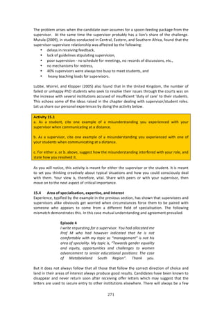 #(!"
"
JE%!P$#8*%2!:$74%4!&E%1!3E%!/:1'7':3%!#9%$W:44,2%4!<#$!:!4P##1W<%%'71+!P:/0:+%!<$#2!3E%!
4,P%$974#$>!!.3!3E%!4:2%!372%!3E%!4,P%$974#$!P$#8:8*K!E:4!:!*7#1R4!4E:$%!#<!3E%!/E:**%1+%>!
Z,3,*:!i5NN=j[!71!43,'7%4!/#1',/3%'!71!6%13$:*[!F:43%$1[!:1'!C#,3E%$1!.<$7/:[!<#,1'!3E:3!3E%!
4,P%$974#$W4,P%$974%%!$%*:37#14E7P!&:4!:<<%/3%'!8K!3E%!<#**#&71+!
• '%*:K4!71!$%/%7971+!<%%'8:/0[!
• *:/0!#<!+,7'%*71%4!437P,*:371+!4,P%$9747#1[!
• P##$!4,P%$9747#1!W!1#!4/E%',*%!<#$!2%%371+4[!1#!$%/#$'4!#<!'74/,447#14[!%3/>[!!
• 1#!2%/E:17424!<#$!$%'$%44[!!
• GNk!4,P%$974#$4!&%$%!:*&:K4!3##!8,4K!3#!2%%3!43,'%134[!:1'!
• !E%:9K!3%:/E71+!*#:'4!<#$!4,P%$974#$4>!
!
Q,88%[!S#$$%*[!:1'!c*#PP%$!i5NNIj!:*4#!<#,1'!3E:3!71!3E%!`173%'!c71+'#2[!3E%!1,28%$!#<!
<:7*%'!#$!,1E:PPK!)EH!43,'%134!&E#!4%%0!3#!$%4#*9%!3E%7$!744,%4!3E$#,+E!3E%!/#,$34!&:4!#1!
3E%!71/$%:4%!&73E!4%9%$:*!714373,37#14!://,4%'!#<!714,<<7/7%13!a',3K!#<!/:$%R!3#!3E%7$!43,'%134>!
JE74!%/E#%4!4#2%!#<!3E%!7'%:4!$:74%'!71!3E%!/E:P3%$!'%:*71+!&73E!4,P%$974#$^43,'%13!$#*%4>!
Q%3!,4!4E:$%!#,$!P%$4#1:*!%XP%$7%1/%4!8K!'#71+!3E%!:/37973K!8%*#&>!
!
#L=W^W=V!/@]/!
:>! .4! :! 43,'%13[! /73%! #1%! %X:2P*%! #<! :! 274,1'%$43:1'71+! K#,! %XP%$7%1/%'! &73E! K#,$!
4,P%$974#$!&E%1!/#22,17/:371+!:3!:!'743:1/%>!
!
8>! .4! :! 4,P%$974#$[! /73%! #1%! %X:2P*%! #<! :! 274,1'%$43:1'71+! K#,! %XP%$7%1/%'! &73E! #1%! #<!
K#,$!43,'%134!&E%1!/#22,17/:371+!:3!:!'743:1/%>!
!
/>!"#$!%73E%$!:>!#$!8>!:8#9%[!4,++%43!E#&!3E%!274,1'%$43:1'71+!713%$<%$%'!&73E!K#,$!$#*%[!:1'!
43:3%!E#&!K#,!$%4#*9%'!73>!
!
.4!K#,!&7**!1#37/%[!3E74!:/37973K!74!2%:13!<#$!%73E%$!3E%!4,P%$974#$!#$!3E%!43,'%13>!?3!74!2%:13!
3#!4%3!K#,!3E71071+!/$%:379%*K!:8#,3!3KP7/:*!473,:37#14!:1'!E#&!K#,!/#,*'!/#14/7#,4*K!'%:*!
&73E! 3E%2>! d#,$! 97%&! 74[! 3E%$%<#$%[! 973:*>! CE:$%! &73E! P%%$4! #$! &73E! K#,$! 4,P%$974#$[! 3E%1!
2#9%!#1!3#!3E%!1%X3!:4P%/3!#<!/$737/:*!72P#$3:1/%>!
!
/@]8! #?>;!O[!U<>LW;QWU;=WON7!>c<>?=WU>7!;NR!WN=>?>U=!
FXP%$7%1/%[!3KP7<7%'!8K!3E%!%X:2P*%!71!3E%!P$%97#,4!4%/37#1[!E:4!4E#&1!3E:3!4,P%$974%%4!:1'!
4,P%$974#$4!:*70%!#897#,4*K!+%3!&#$$7%'!&E%1!/7$/,243:1/%4!<#$/%!3E%2!3#!8%!P:7$%'!&73E!
4#2%#1%! &E#! :PP%:$4! 3#! /#2%! <$#2! :! '7<<%$%13! <7%*'! #<! 4P%/7:*74:37#1>! JE%! <#**#&71+!
2742:3/E!'%2#143$:3%4!3E74>!?1!3E74!/:4%!2,3,:*!,1'%$43:1'71+!:1'!:+$%%2%13!P$%9:7*%'>!
!
! ! &<WUOR>!8!
E!=(1')!()Y6)-'1*+!43(!.!-6<)(81-3(#!G36!,./!.773:.')/!2)!
>(34! Q! =,3! ,./! ,3=)8)(! 1*/1:.')/! ',.'! ,)! 1-! *3'!
:3243('.D7)!=1',!2N!'3<1:!.-!p2.*.+)2)*'q!1-!*3'!,1-!
.().!34!-<):1.71'N#!QN!'3<1:!1-F!pR3=.(/-!+)*/)(!)Y6.71'N!
.*/! )Y61'NF! 3<<3('6*1'1)-! .*/! :,.77)*+)-! '3! =32)*!
./8.*:)2)*'!'3!-)*13(!)/6:.'13*.7!<3-1'13*-B!R,)!:.-)!
34! Q.'.D)7)7.*/! &36',! 9)+13*q#! R,.*K! N36#!
!
O,3!73!'#%4!1#3!:*&:K4!<#**#&!3E:3!:**!3E#4%!3E:3!<#**#&!3E%!/#$$%/3!'7$%/37#1!#<!/E#7/%!:1'!
*:1'!71!3E%7$!:$%:4!#<!713%$%43!:*&:K4!P$#',/%!+##'!$%4,*34>!6:1'7':3%4!E:9%!8%%1!01#&1!3#!
'74:PP%:$! :1'! 1%9%$! $%3,$1! 4##1! :<3%$! $%/%7971+! #<<%$! *%33%$4! &E7/E! 2:K! 4,++%43! 3E:3! 3E%!
*%33%$4!:$%!,4%'!3#!4%/,$%!%13$K!3#!#3E%$!714373,37#14!%*4%&E%$%>!JE%$%!&7**!:*&:K4!8%!:!<%&!
 