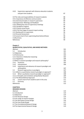 $"
"
G>(>5 C,P%$9747#1!:PP$#:/E!&73E!'743:1/%!%',/:37#1!43,'%134!!
:1'!P:$3W372%!43,'%134! ! ! ! ! ! ! (;!
G>=!JE%!$#*%4!:1'!$%4P#14787*737%4!#<!$%4%:$/E!43,'%134! ! ! ! ((!
G>=>-!?2P#$3:1/%!#<!%<<%/379%!/#22,17/:37#1!! ! ! ! ! ((!
G>=>5!]%1%$:*!P$71/7P*%4!71!$%4%:$/E!4,P%$9747#1! ! ! ! ! (=!
G>-N!C,P%$9747#1!Z%%371+4!:1'!<%%'8:/0! ! ! ! ! =5!
G>-N>-!Z:071+!3E%!2#43!#<!4,P%$974#$K!2%%371+4!! ! ! ! =5!
G>-N>5!./:'%27/!)$#+$%44! ! ! ! ! ! ! =L!
G>-N>B!)4K/E#W4#/7:*!744,%4! ! ! ! ! ! ! =L!
G>-N>G!JE%!<71:*!43:+%!#<!$%4%:$/E!$%P#$3!&$7371+!!!!! ! ! ! =L!
G>--!H%:*71+!&73E!/#W4,P%$9747#1!! ! ! ! ! ! =L!
G>-5!)%$4#1:*!Y:$:442%13!! ! ! ! ! ! ! =;!
G>-B!Q%44#14!*%:$13!<$#2!4,P%$97471+!'744%$3:37#14^3E%4%4!!! ! ! =(!
G>-GC,22:$K! ! ! ! ! ! ! ! ! =(!
D%<%$%1/%4! ! ! ! ! ! ! ! ! ==!
!
!
):;<=>?!@!
A0#*"3"#"39&7!A0#%3"#"39&7!#*1!23B&1!2&",'1+!!
.843$:/3! ! ! ! ! ! ! ! ! -N-!
I>-! ?13$#',/37#1! ! ! ! ! ! ! ! -N-!
I>5!@8A%/379%4! ! ! ! ! ! ! ! ! -N-!
I>B!)$%*7271:$7%4! ! ! ! ! ! ! ! -N5!
I>B>-!?1',/379%!#$!H%',/379%!$%:4#171+! ! ! ! ! ! -N5!
I>B>5!YKP#3E%474! ! ! ! ! ! ! ! -NG!
I>G!SE:3!74!$%4%:$/E!P:$:'7+2!:1'!$%4%:$/E!PE7*#4#PEKU! ! ! -NI!
I>G>-! )#47379742! ! ! ! ! ! ! ! -NI!
I>G>5! ?13%$P$%379742! ! ! ! ! ! ! ! -NL!
I>G>B! ?2P#$3:1/%!:1'!$%*%9:1/%!#<!$%4%:$/E!P:$:'7+2!:1'!!
!!!!!!!!!!!!!!!PE7*#4#PE7%4! ! ! ! ! ! ! ! -N;!
I>I! D%4%:$/E!:PP$#:/E%4!#$!P:$:'7+24! ! ! ! ! -N;!
I>I>-!SE:3!74!:!T,:1373:379%!$%4%:$/E!P:$:'7+2!#$!:PP$#:/EU! ! ! -N(!
I>I>5! SE:3!74!T,:*73:379%!$%4%:$/E!P:$:'7+2!#$!:PP$#:/EU!! ! ! -N(!
"#"#$#%!&'()*+',-!.*/!0121'.'13*-!34!56.71'.'18)!9)-).(:,! ! ! -N=!
I>I>B!JE%!Z7X%'!Z%3E#'!.PP$#:/E! ! ! ! ! ! --N!
I>L!! Q%44#14!*%:$13!<$#2!43,'%134!&#$0!71!3E74!:$%:!! ! ! ! ---!
I>;! C,22:$K! ! ! ! ! ! ! ! --5!
D%<%$%1/%4! ! ! ! ! ! ! ! ! --5!
!
),#-"&.!C!
.&+&#.),!1&+35*+!
.843$:/3! ! ! ! ! ! ! ! ! --G!
L>-!?13$#',/37#1! ! ! ! ! ! ! ! --G!
L>5!@8A%/379%4! ! ! ! ! ! ! ! ! --G!
L>B!JE%!D%4%:$/E!H%47+1! ! ! ! ! ! ! --G!
L>G!JE%!$:1+%!#<!$%4%:$/E!'%47+14! ! ! ! ! ! --I!
L>I!JE%!H%4/$7P379%!C,$9%K!H%47+1!!!! ! ! ! ! ! --L!
L>L!JE%!6:4%!C3,'K!H%47+1! ! ! ! ! ! ! --;!
L>;!JE%!6#$$%*:37#1:*!D%4%:$/E!H%47+1! ! ! ! ! ! --=!
L>(!JE%!FXP%$72%13:*!D%4%:$/E!H%47+1! !! ! --=! !
 