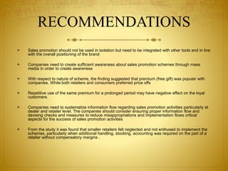 Dissertation ppt on ROLE OF SALES PROMOTION IN FMCG | PPTX