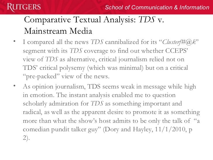 Comparative analysis dissertation