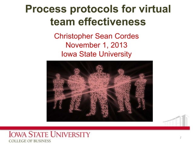 Process protocol for virtual team effectiveness | PPT