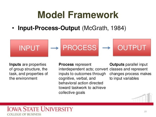 conceptual framework input process output