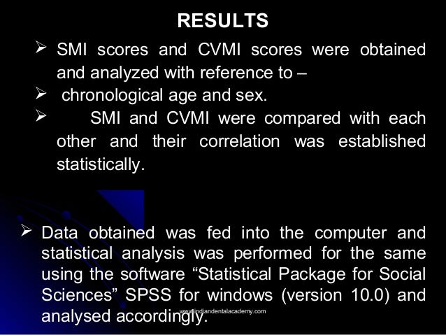 Statistical software dissertation